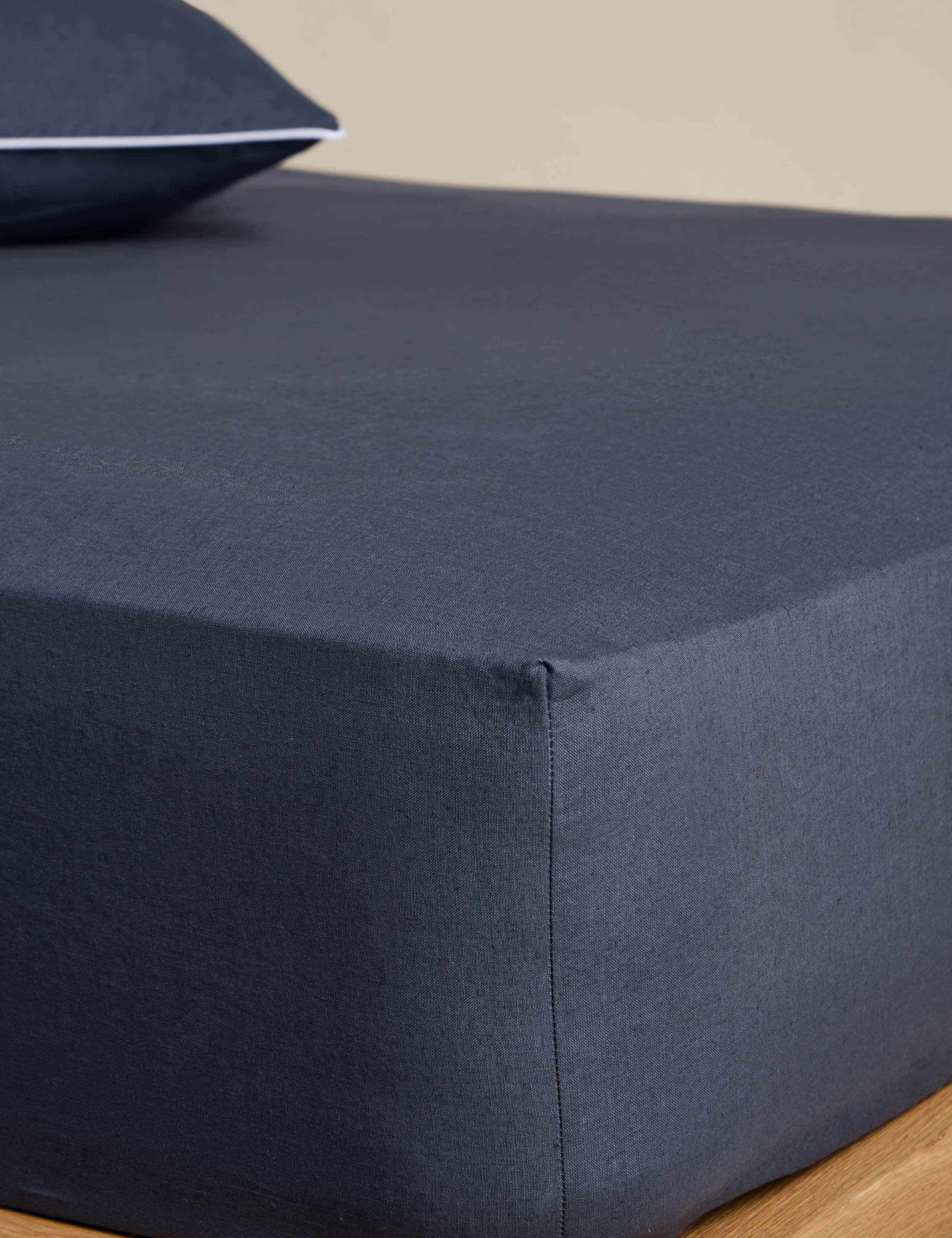 Pure Linen Deep Fitted Sheet