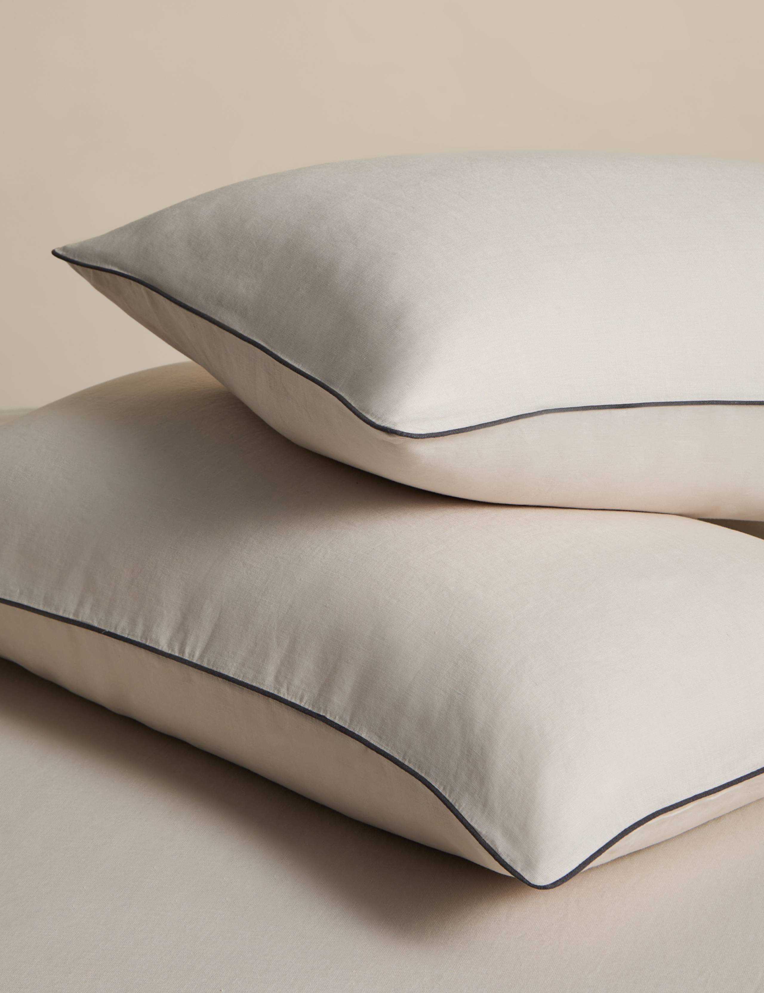 2 Pack Pure Linen 190 GSM Pillowcases