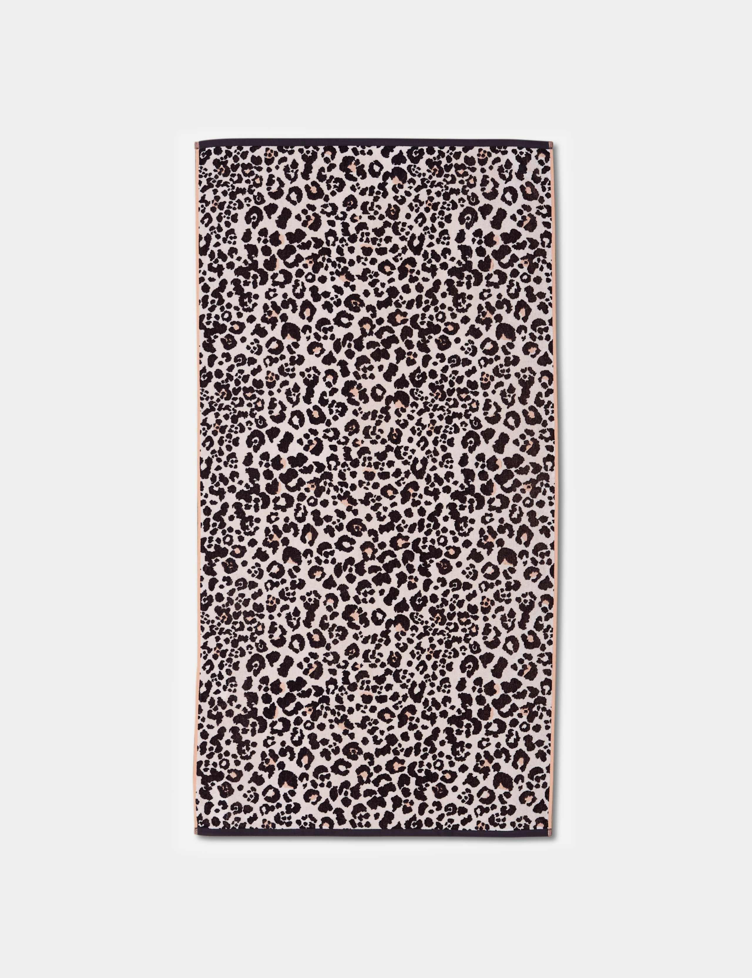 Pure Cotton Leopard Print Beach Towel