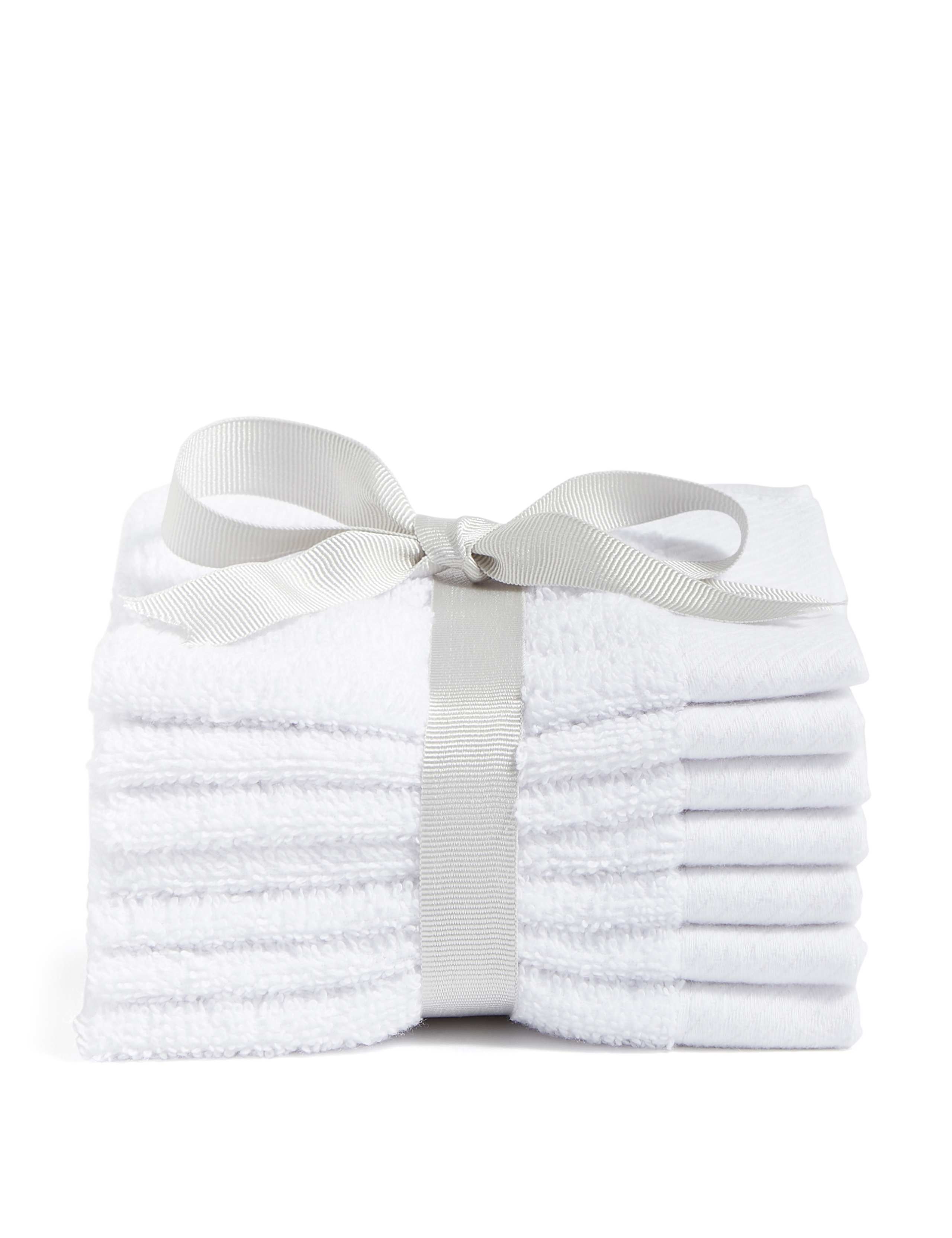 Set of 7 Pure Cotton Face Cloths