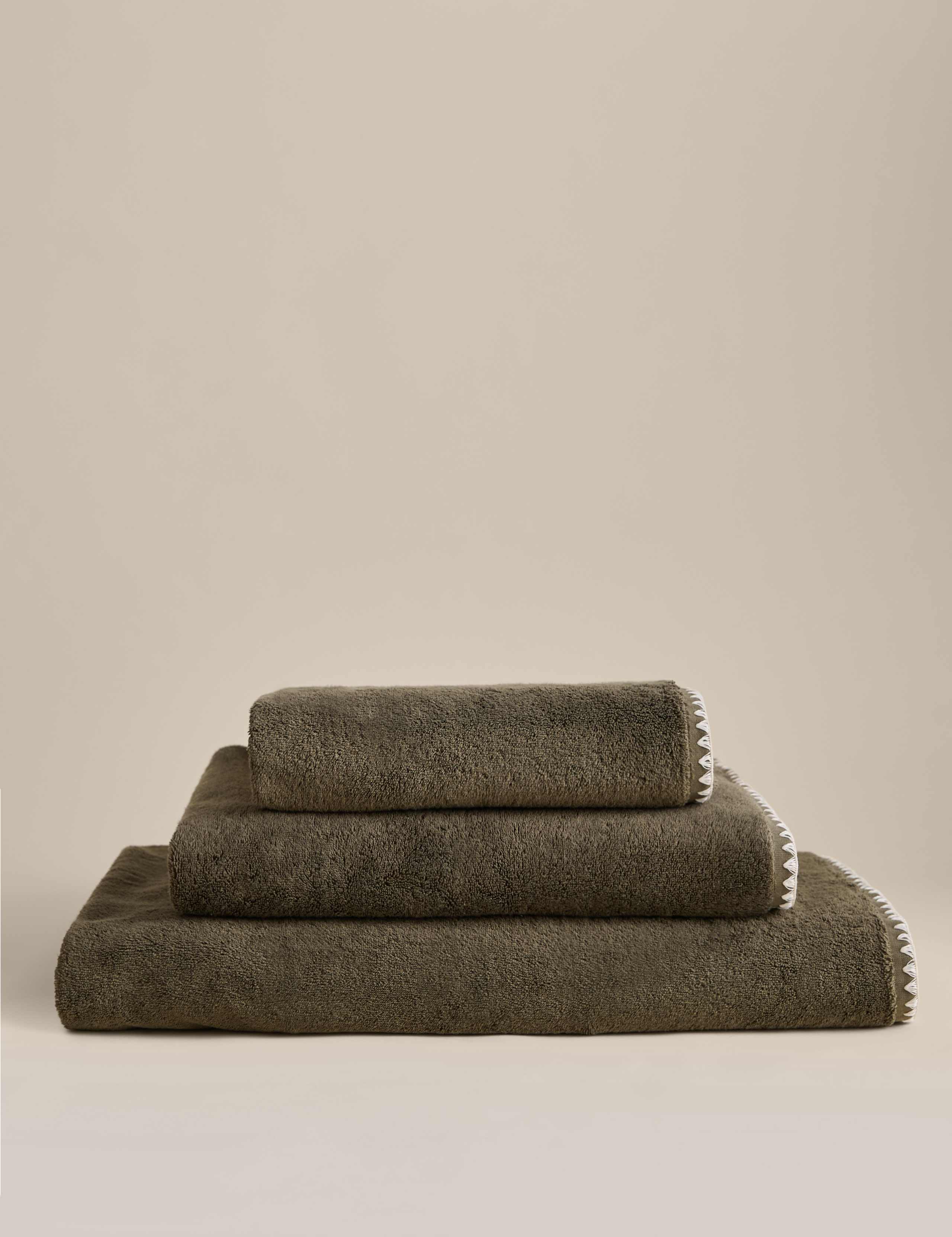 Egyptian Cotton Blanket Stitch Towel