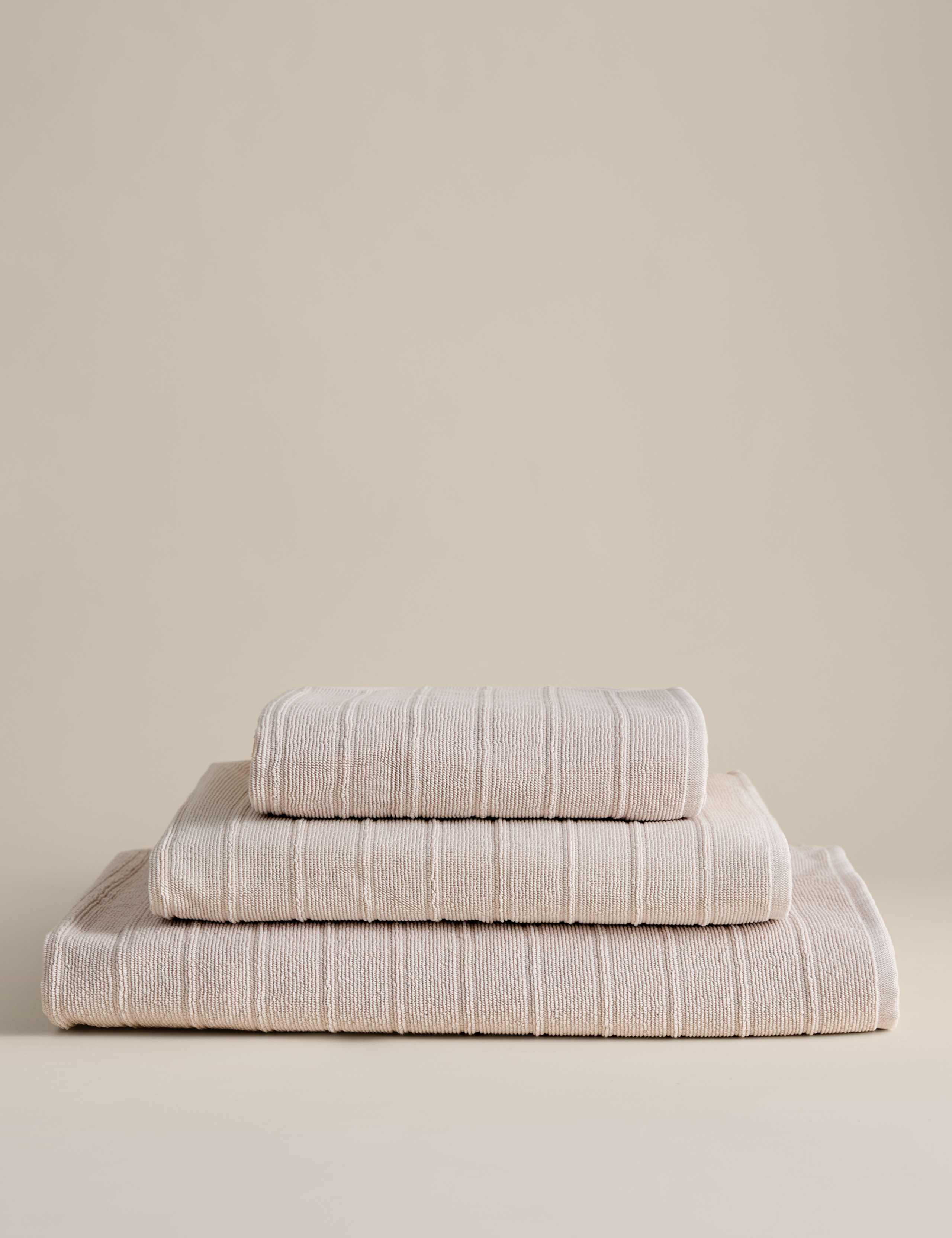 Luxury Egyptian Cotton Striped Towel
