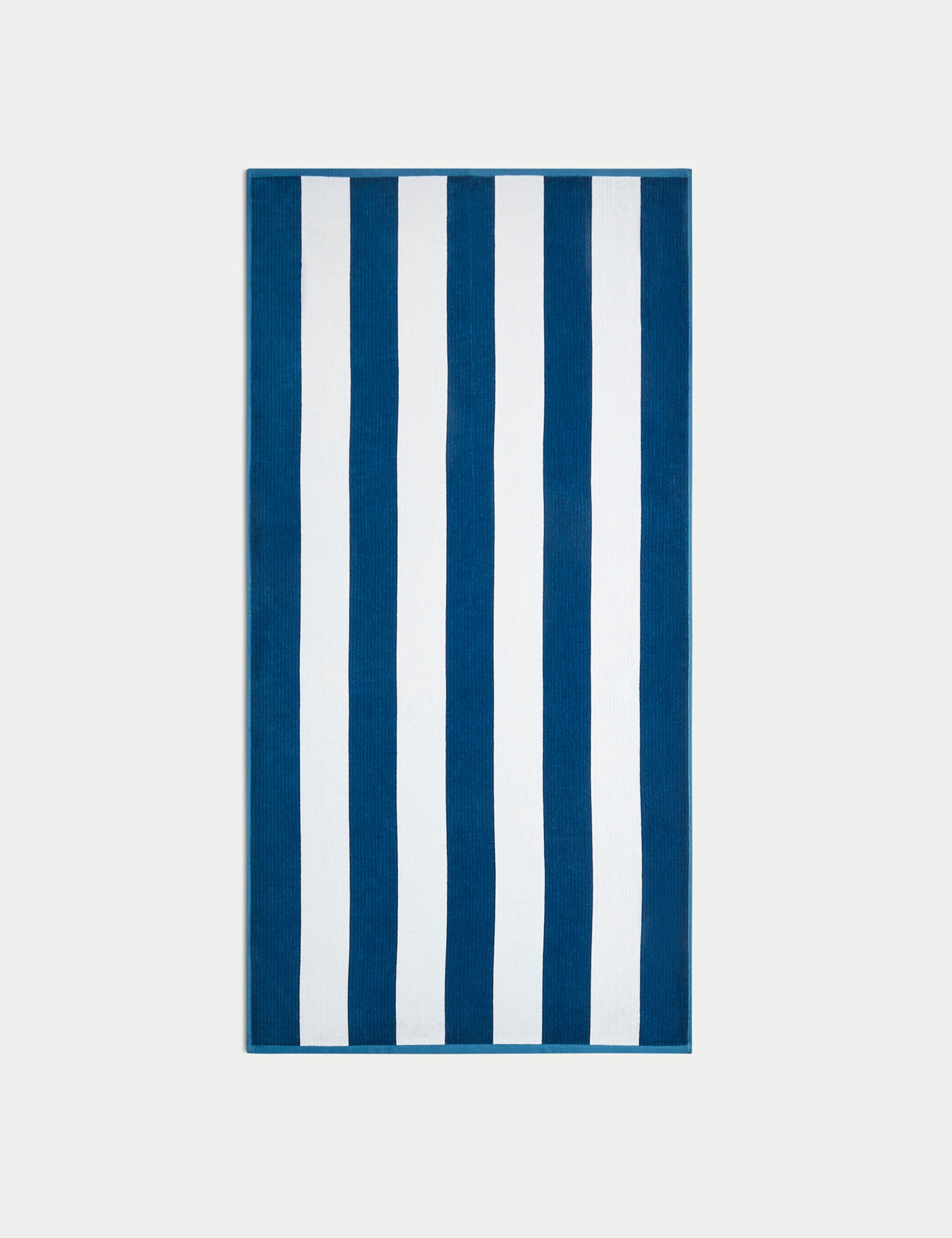 Pure Cotton Striped Sand Resistant Beach Towel