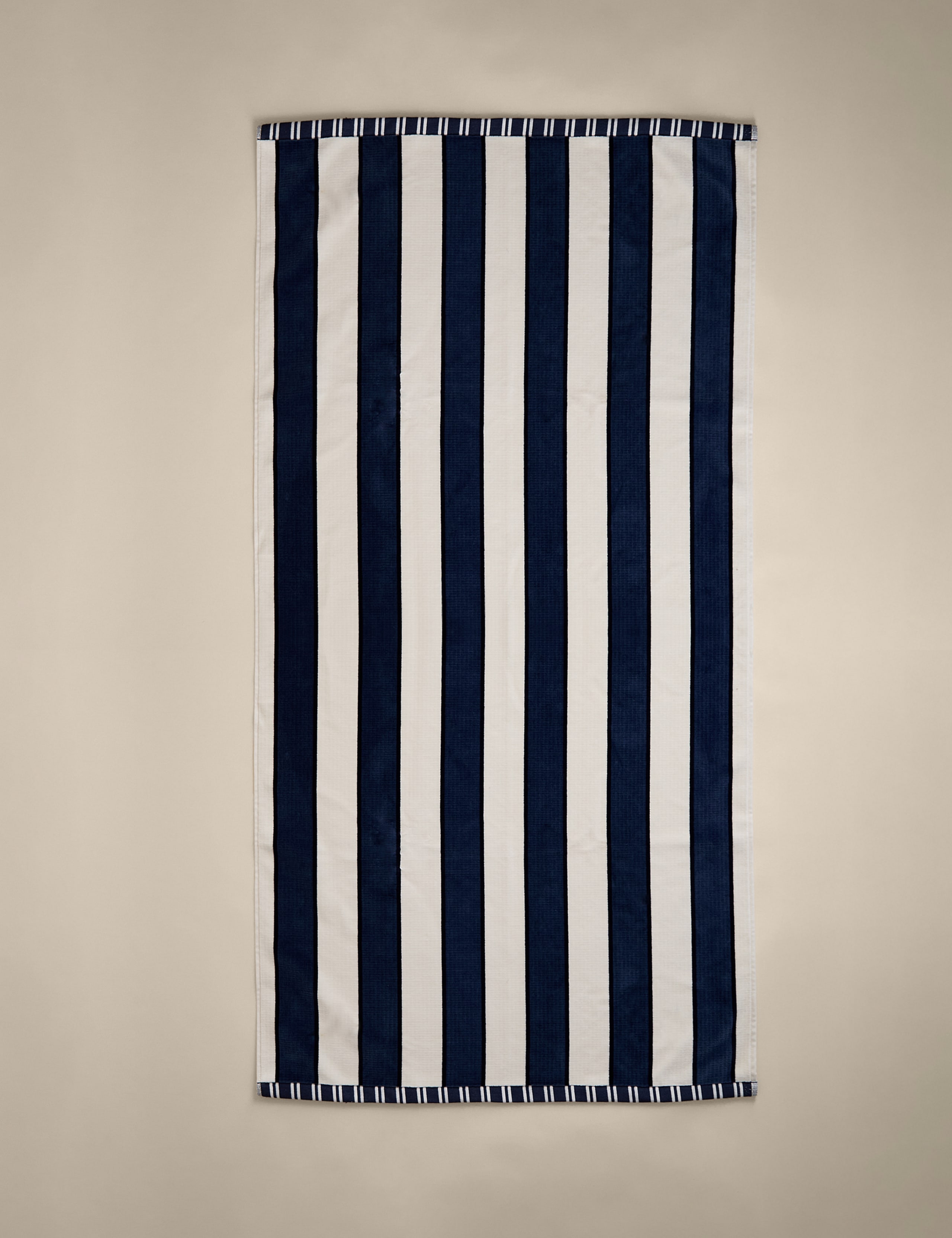 Pure Cotton Stripe Sand Resistant Beach Towel