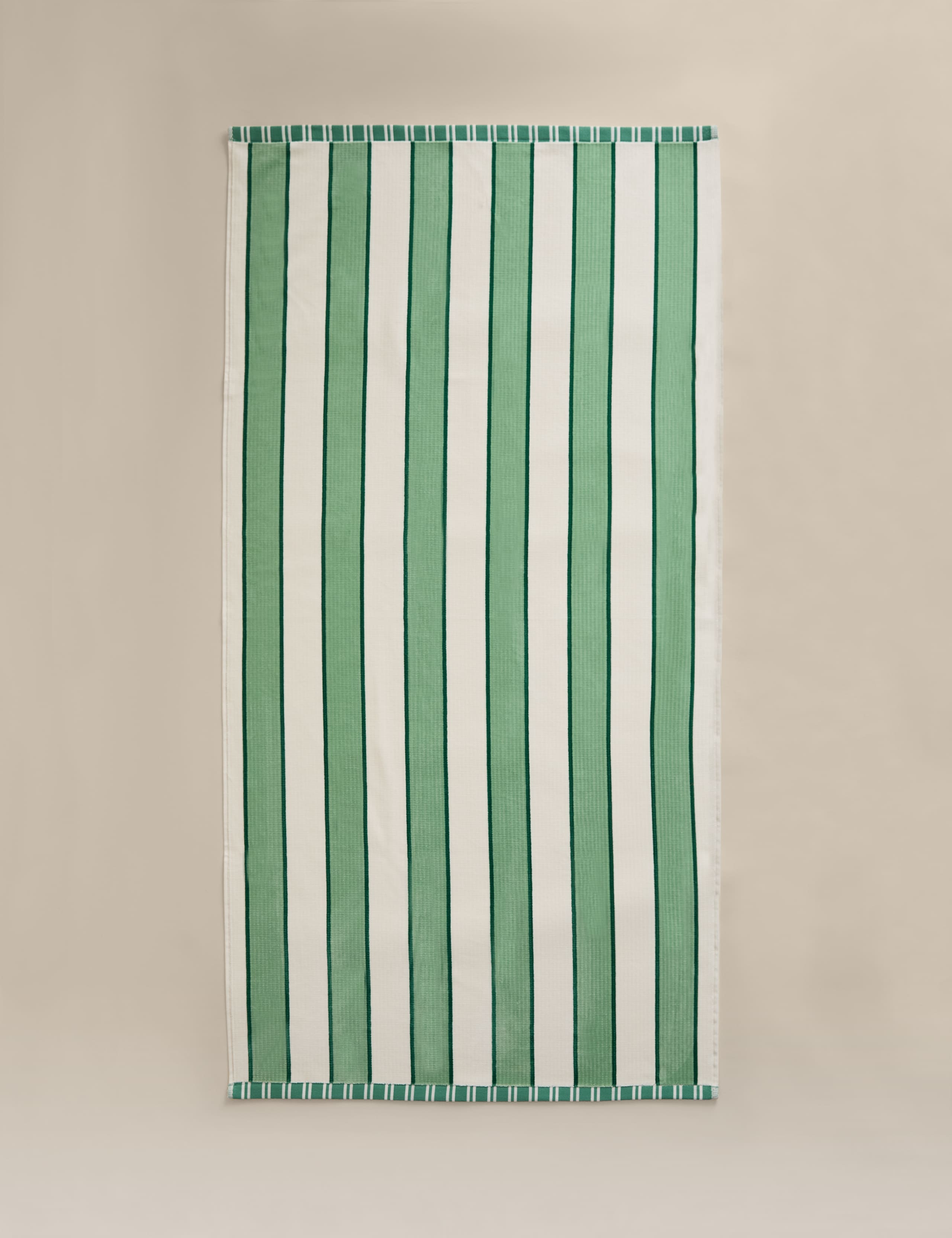 Pure Cotton Stripe Sand Resistant Beach Towel