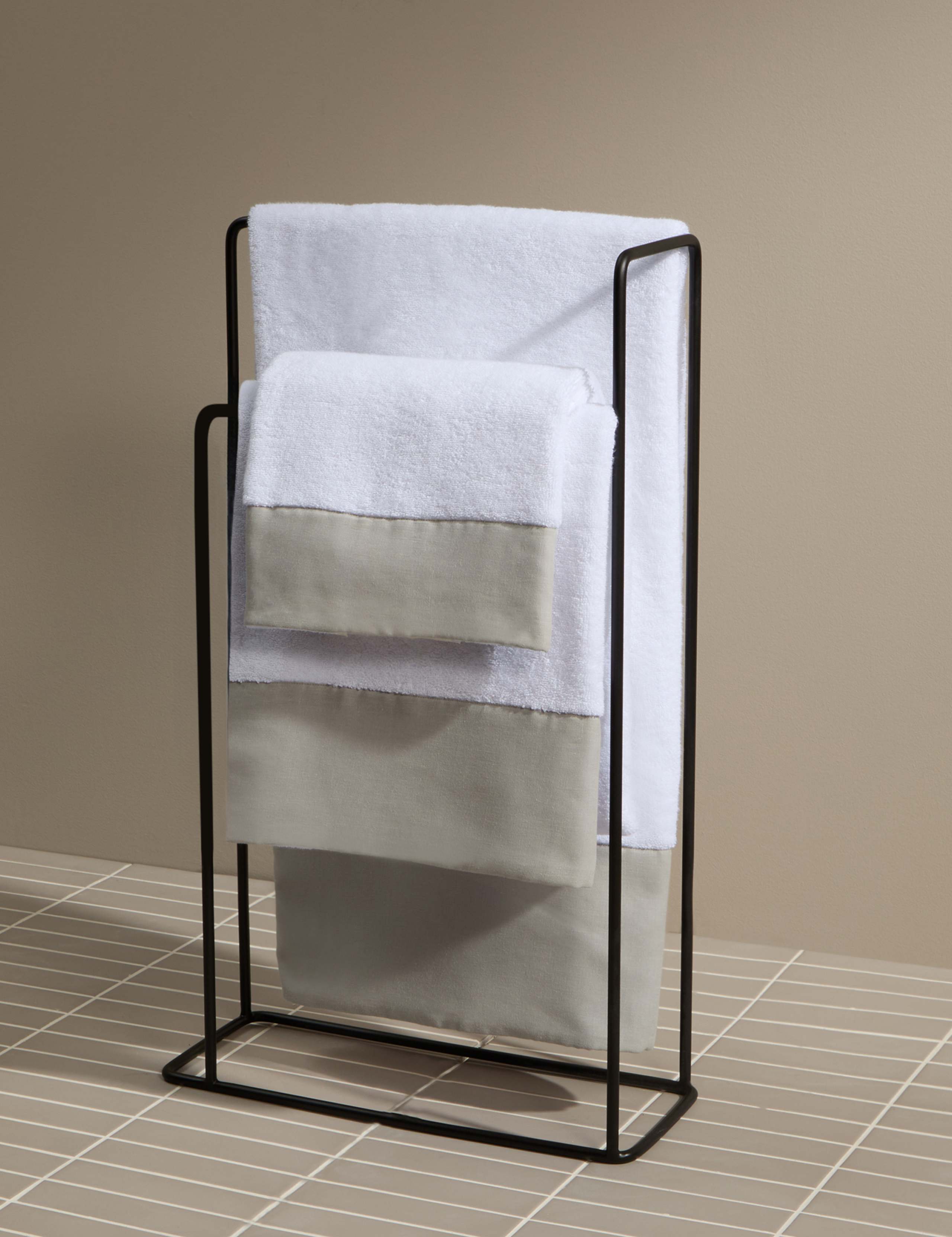 Pure Cotton Linen Border Towel