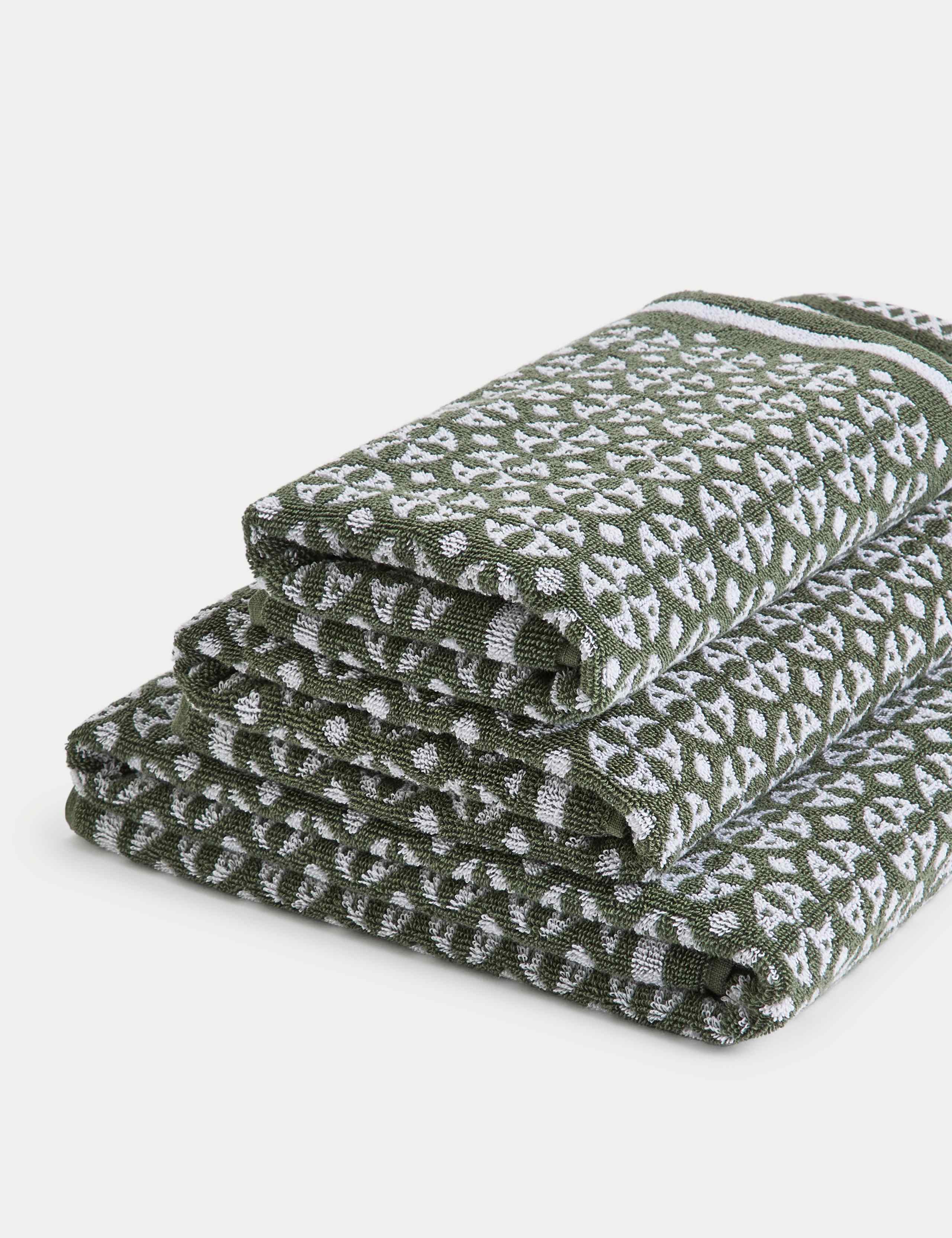 Pure Cotton Geometric Circle Towel