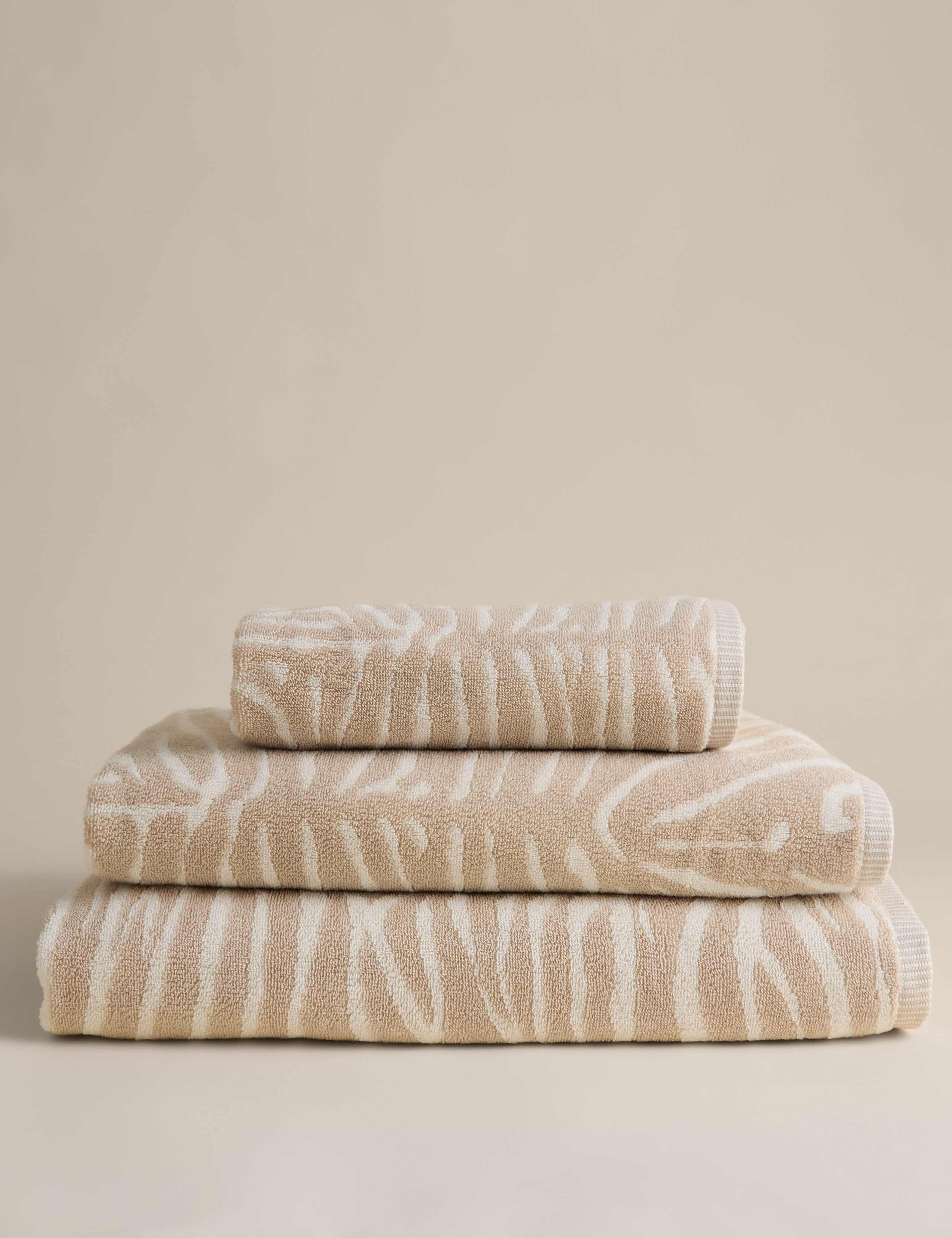 Pure Cotton Zebra Patterned Towel