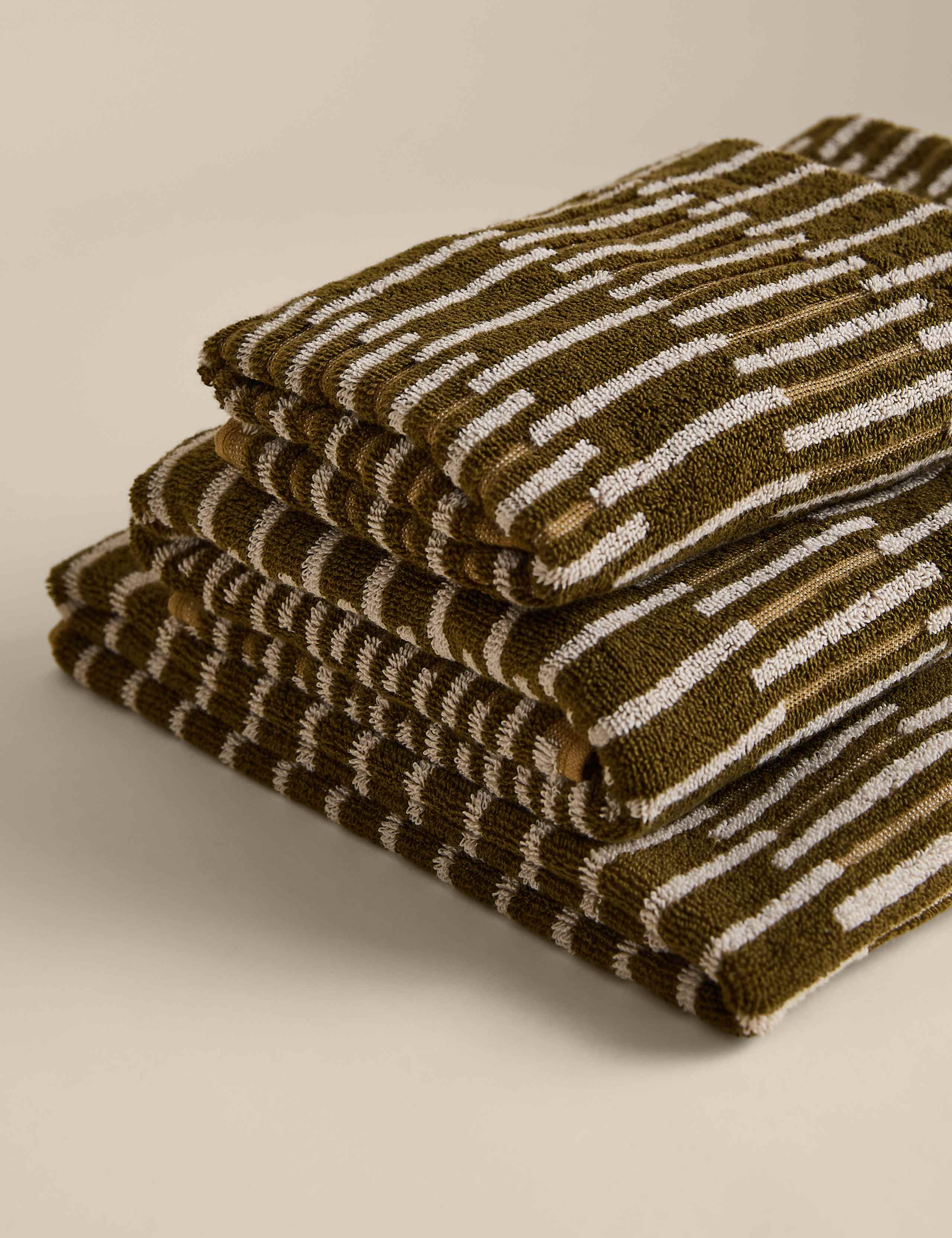 Pure Cotton Striped Towel