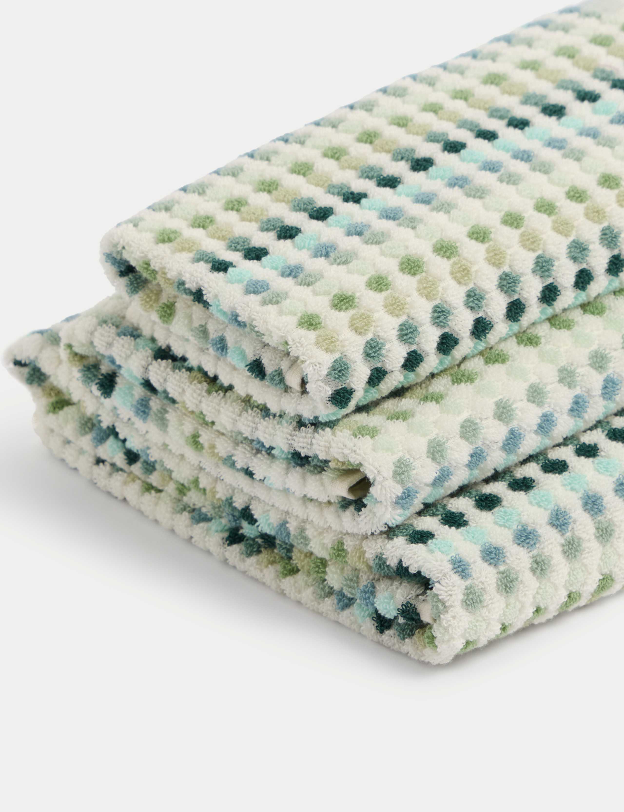 Pure Cotton Spotty Striped Towel