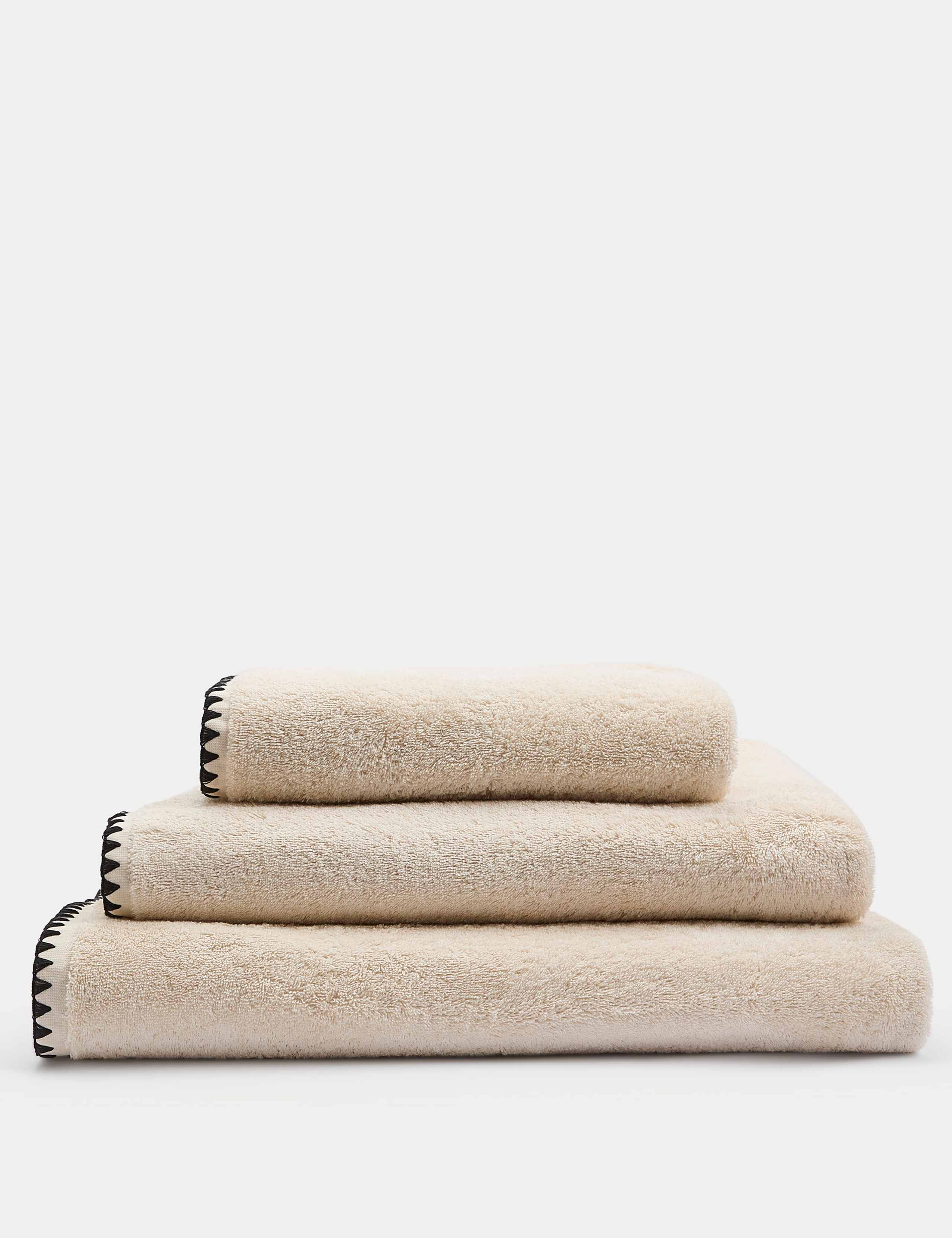 Pure Cotton Blanket Stitch Towel
