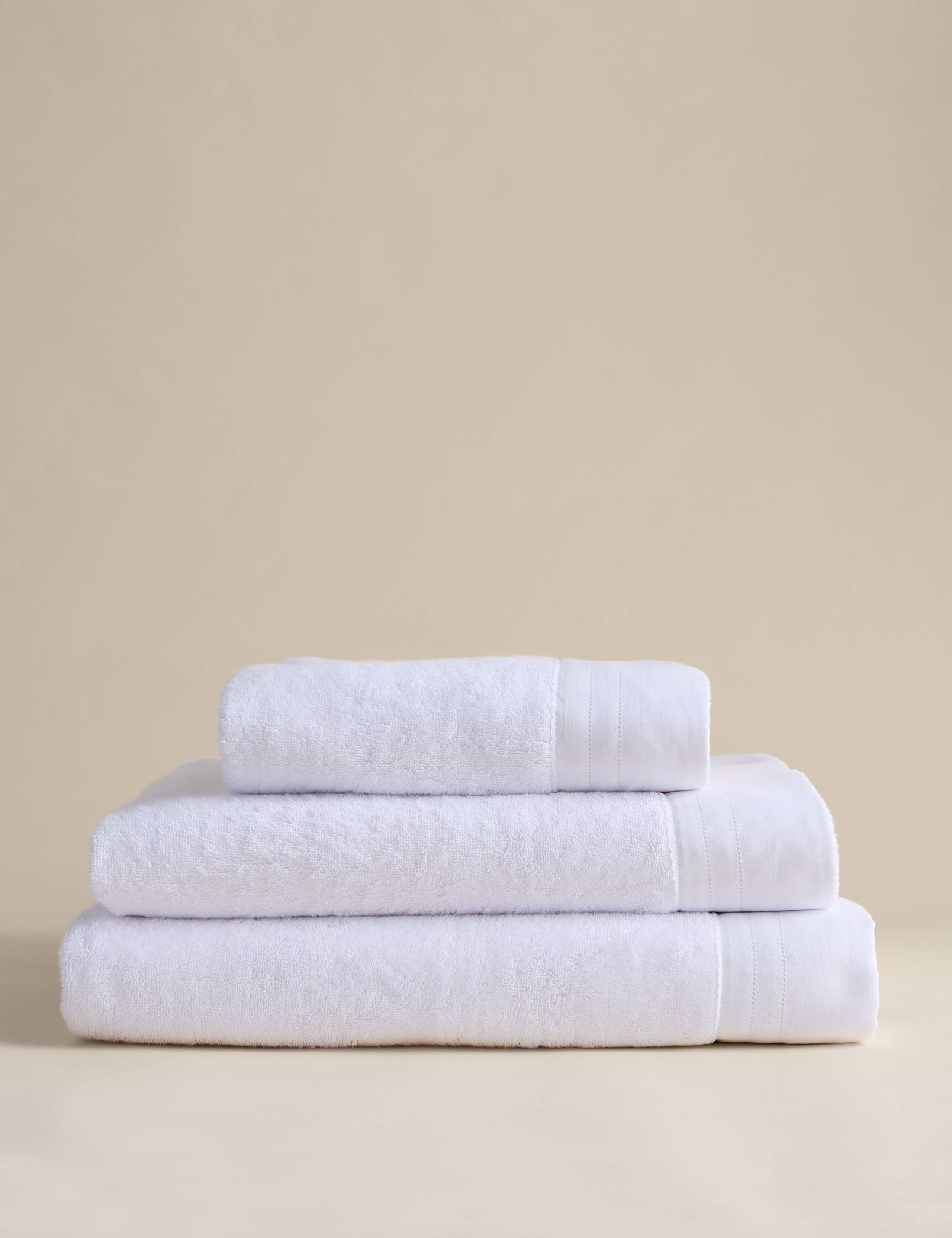 Pure Cotton Linen Border Towel