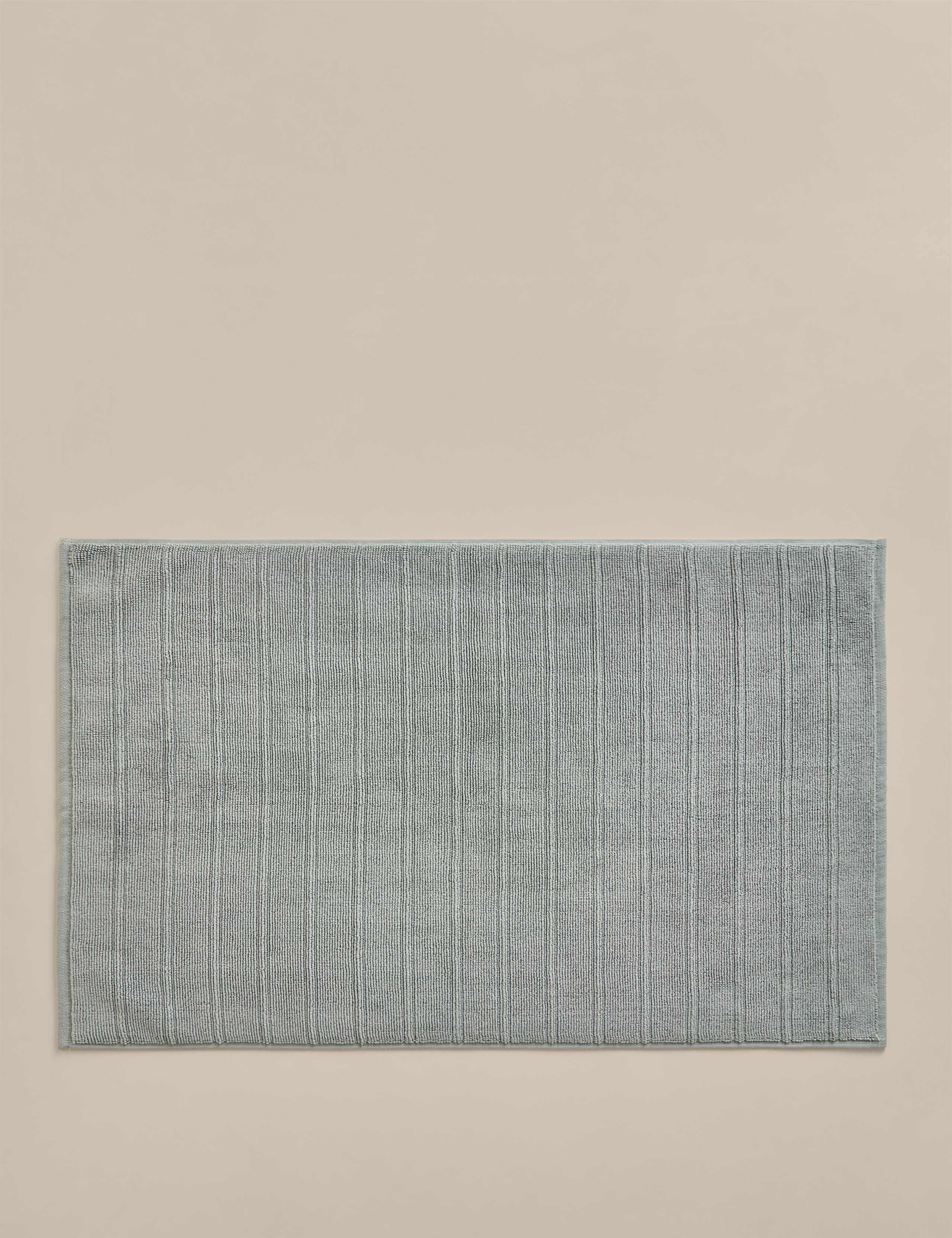 Egyptian Cotton Striped Non Slip Bath Mat
