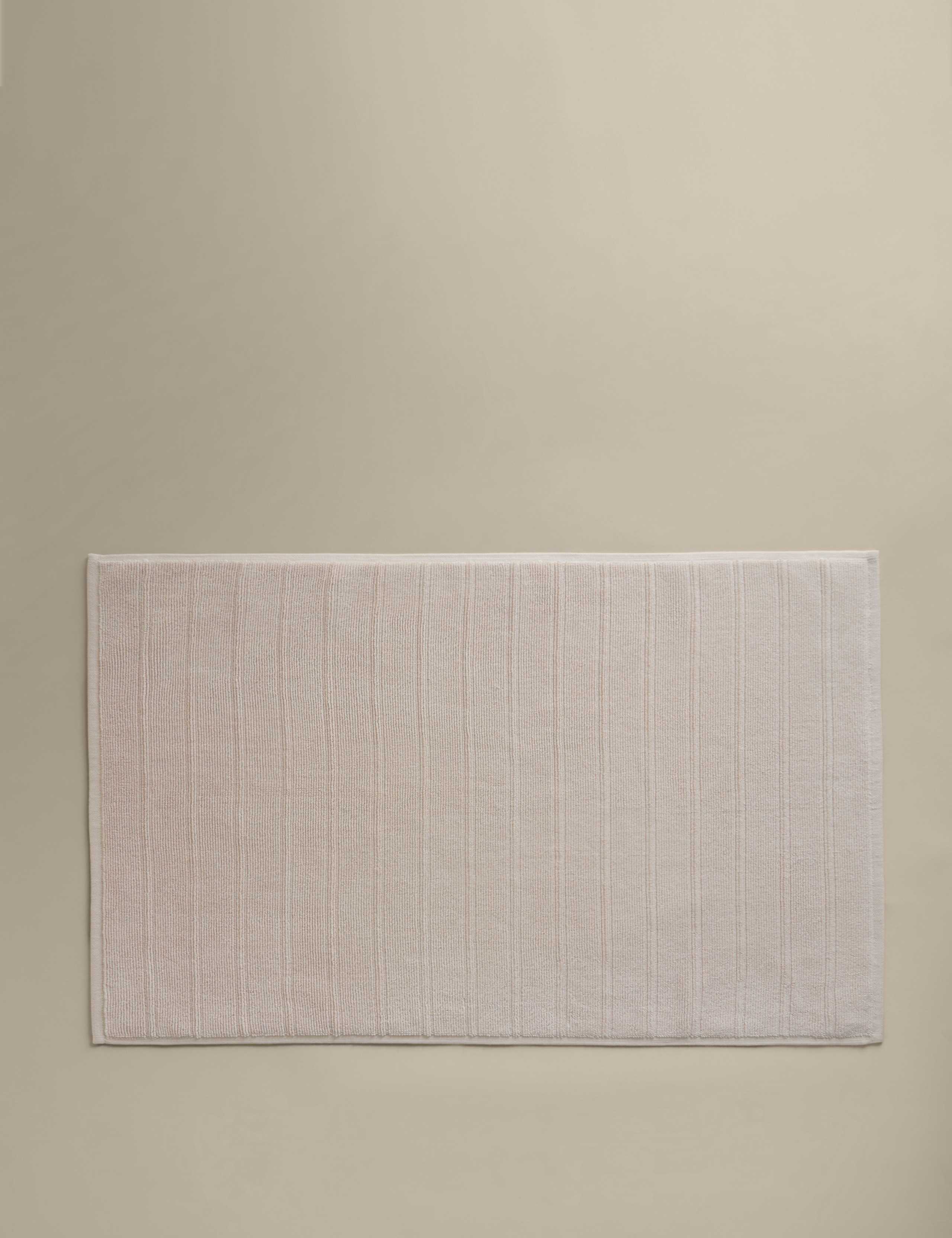 Egyptian Cotton Striped Non Slip Bath Mat