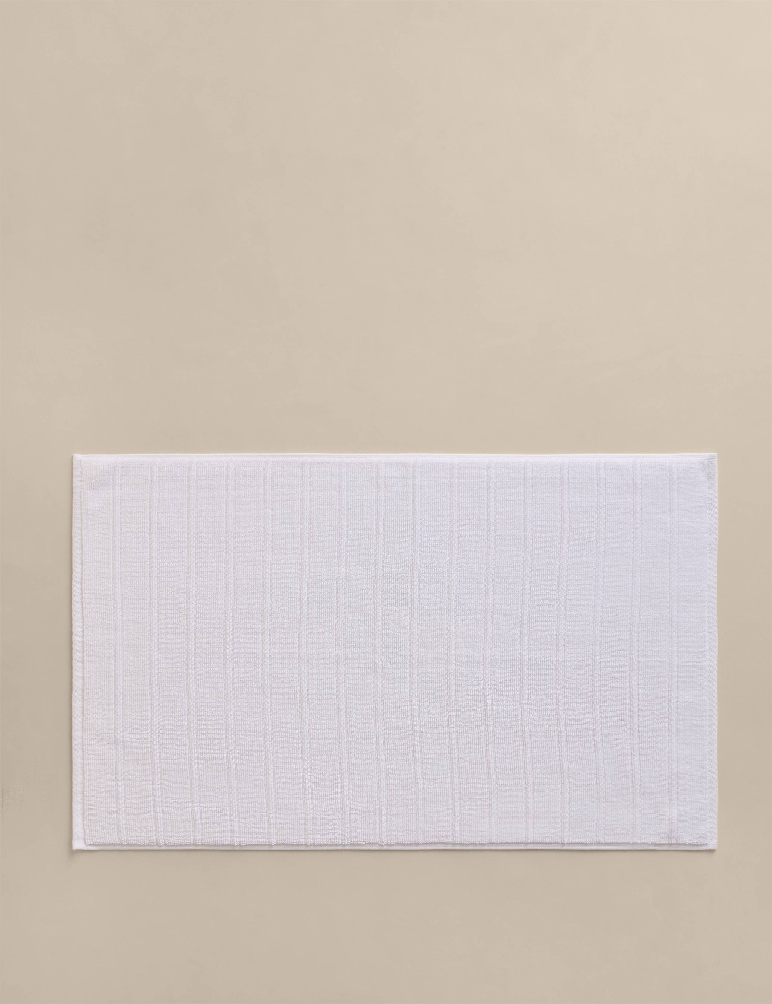 Egyptian Cotton Striped Non Slip Bath Mat