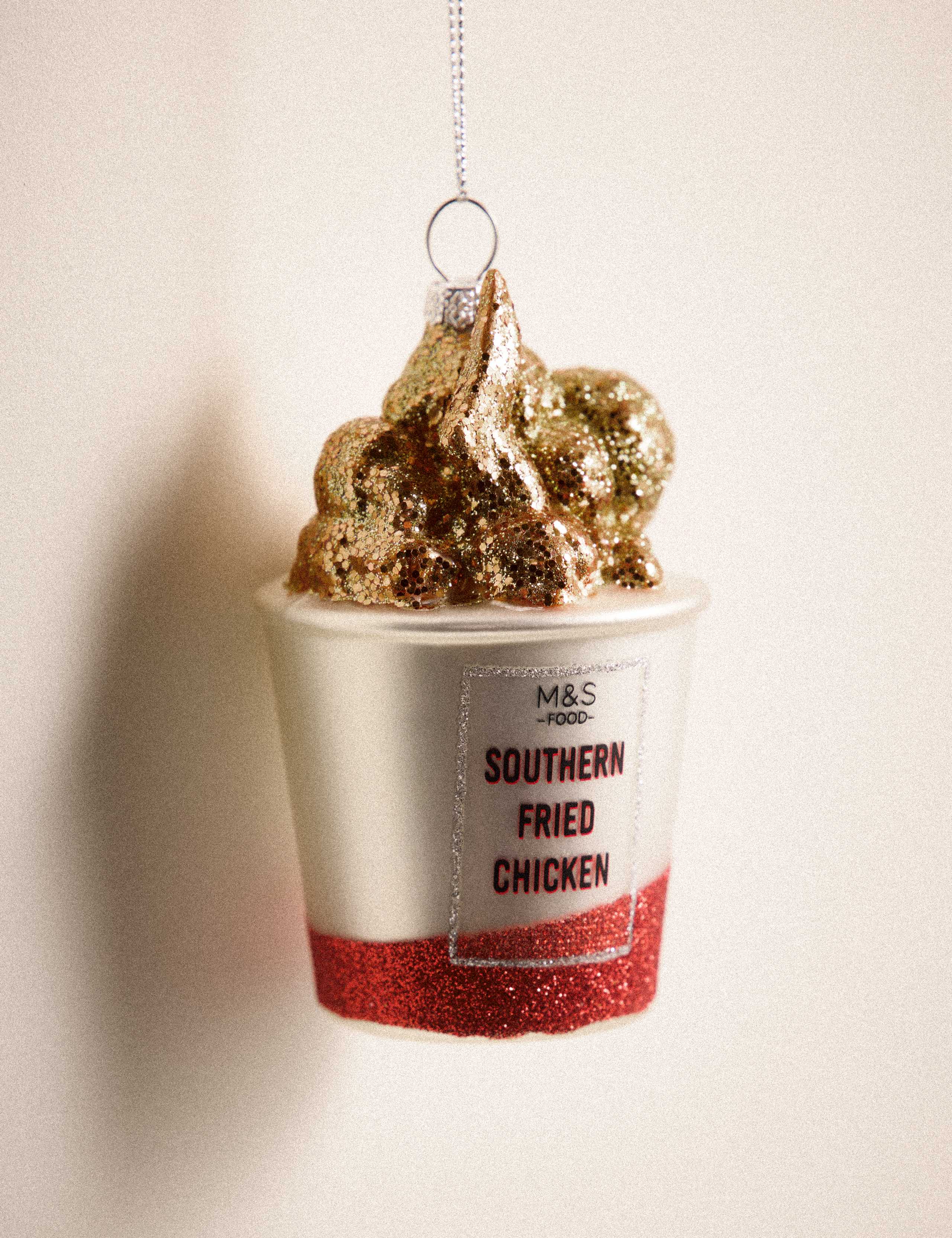 Glass Fried Chicken Tree Decoration