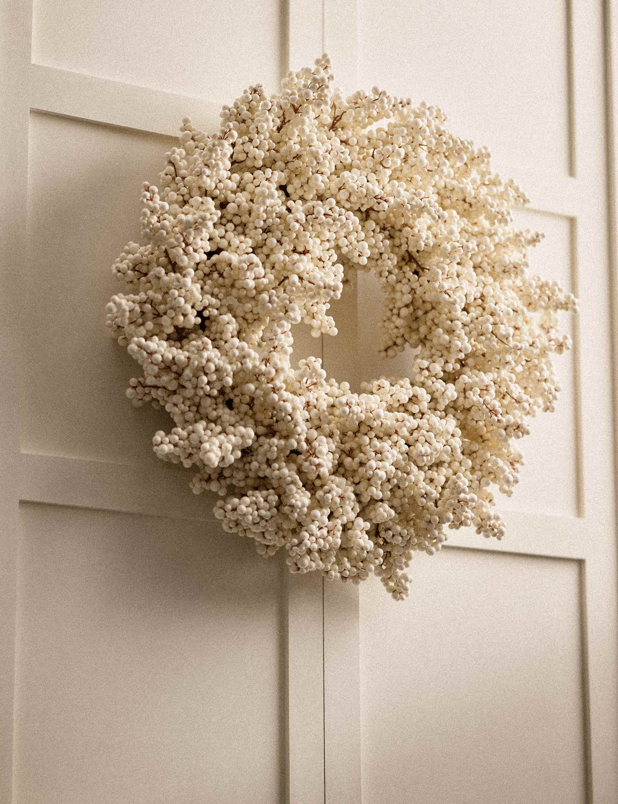 White Berry Statement Wreath
