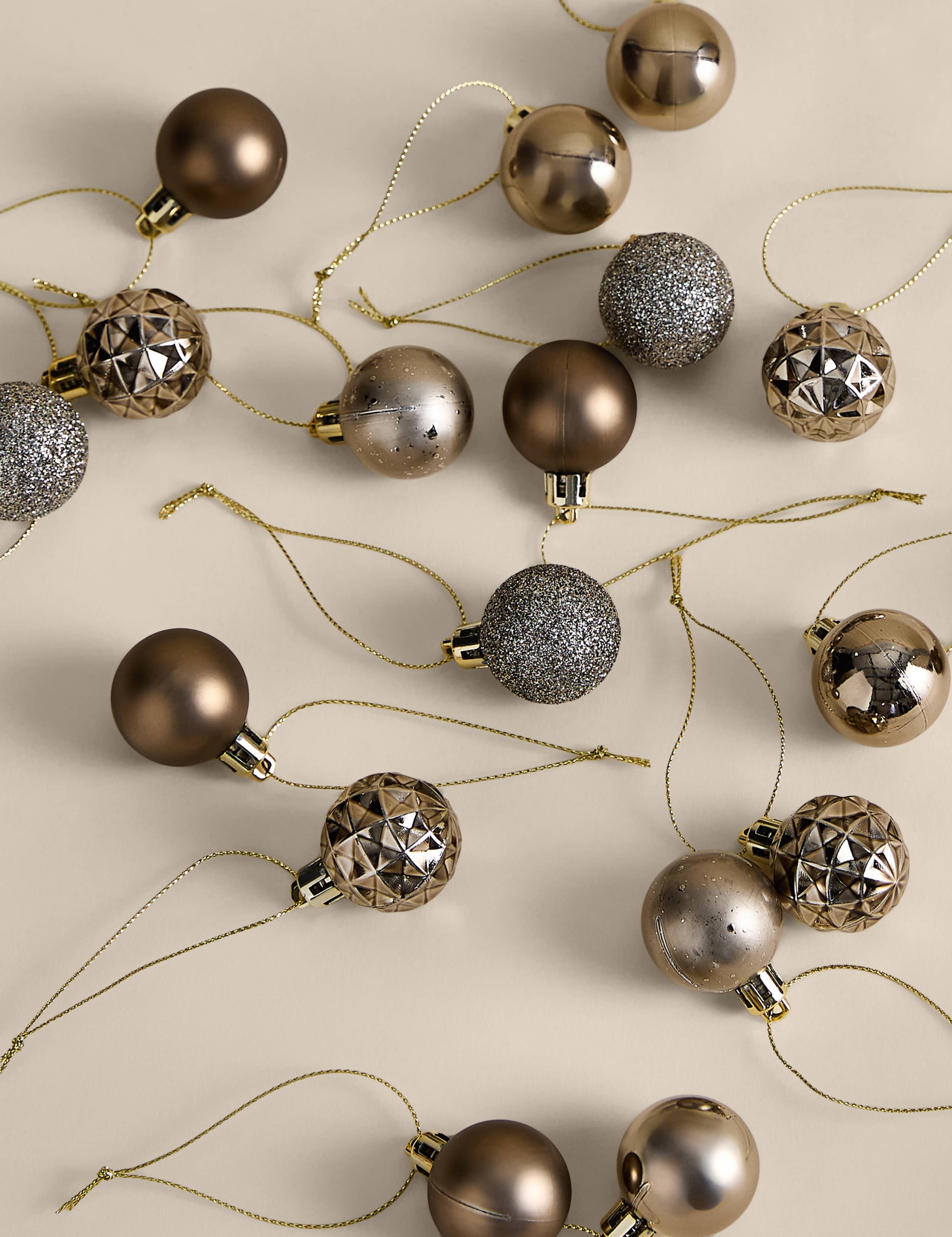 49 Pack Mini Shatterproof Baubles
