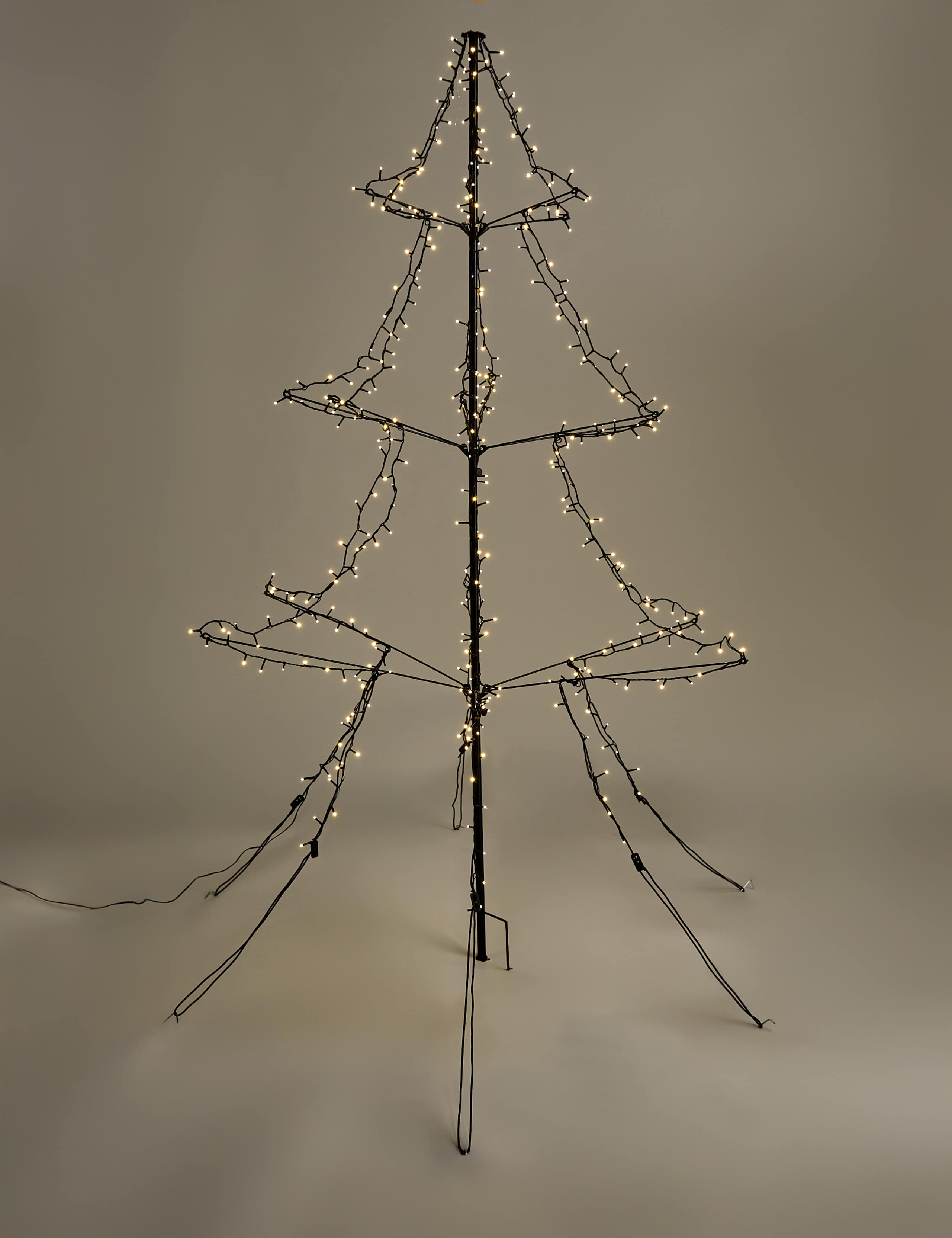 2m Cascade Outdoor Christmas Tree