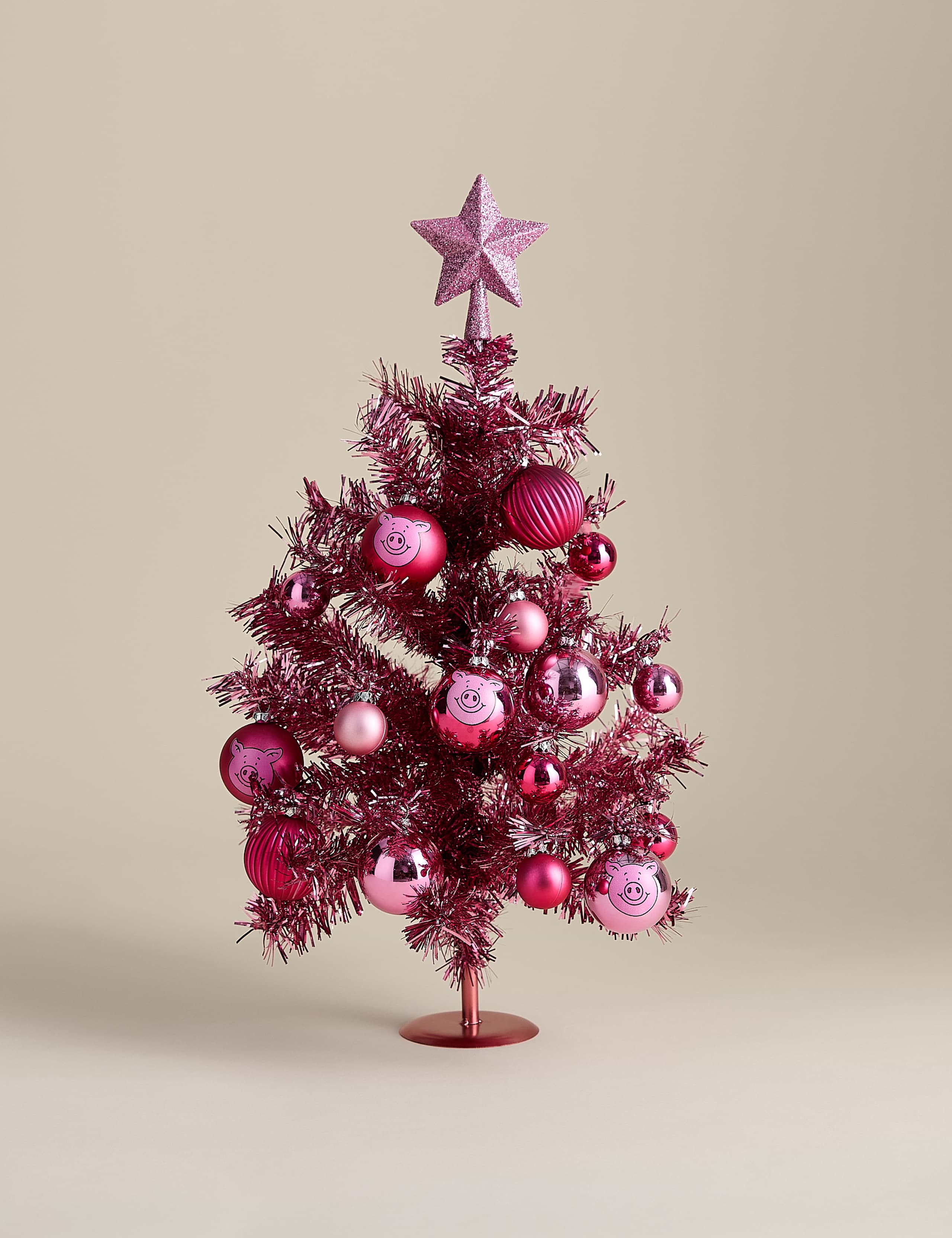 Percy Pig™ Tinsel Tree Decoration