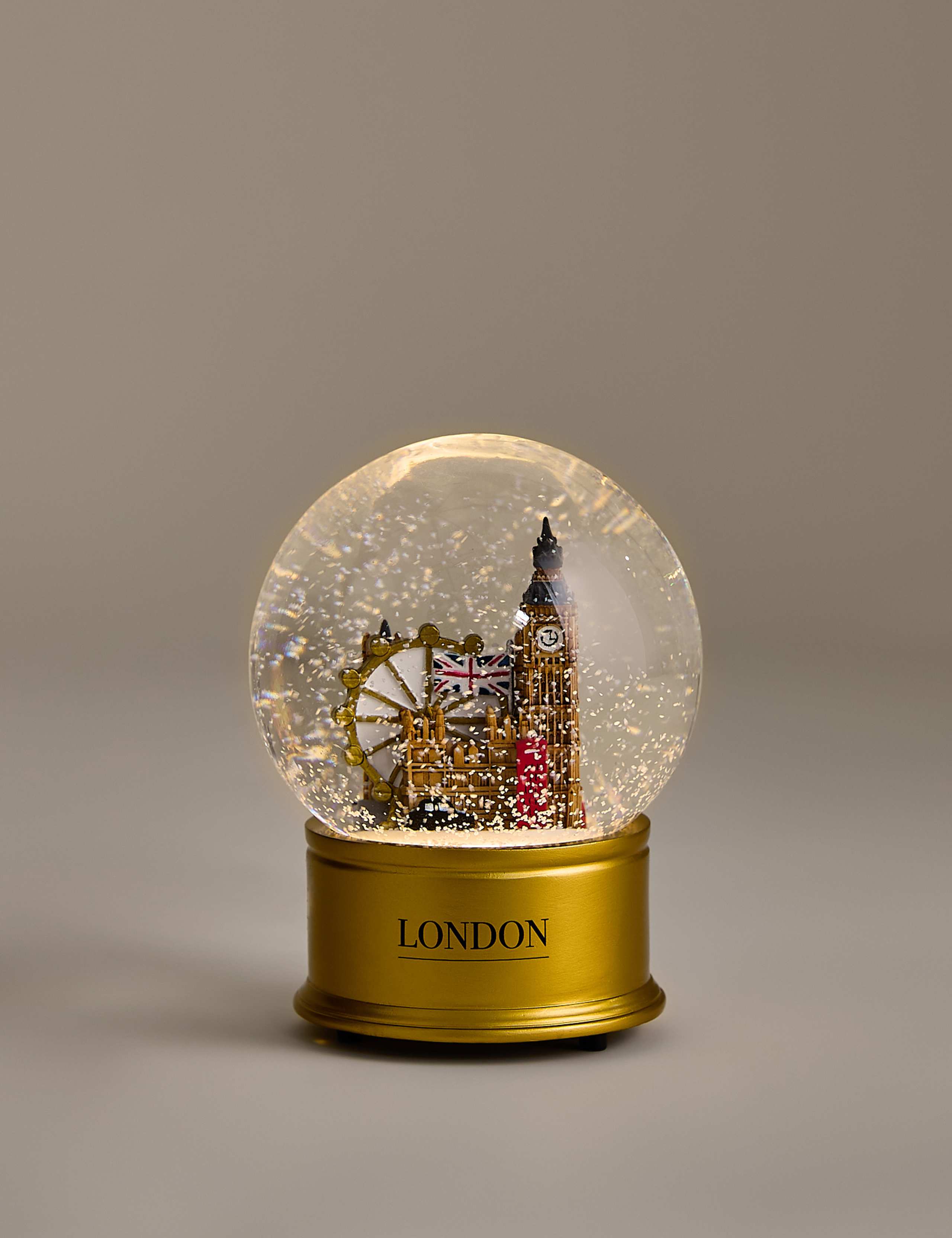 London Pre-Lit Snow Globe