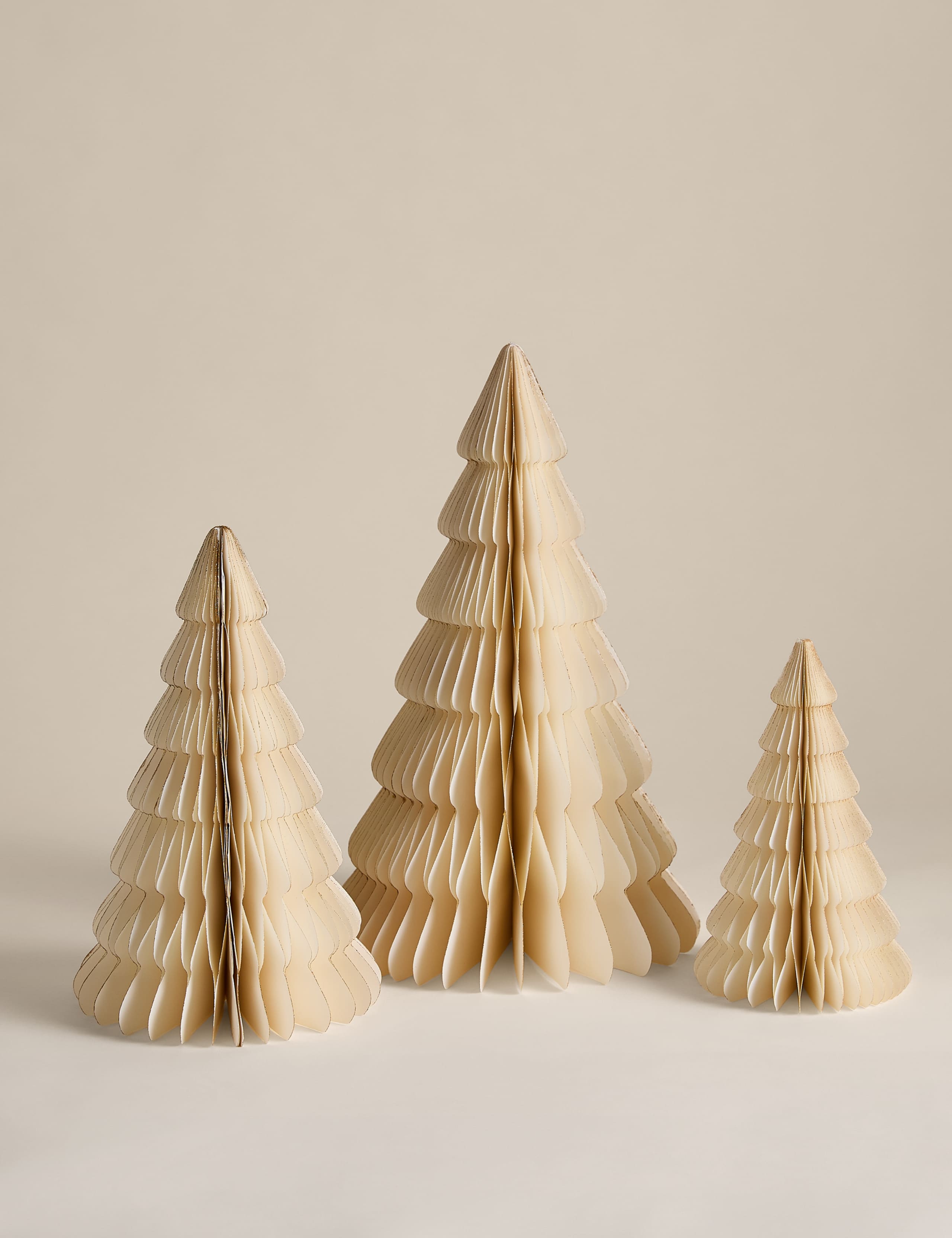 3 Pack Paper Tree Decorations
