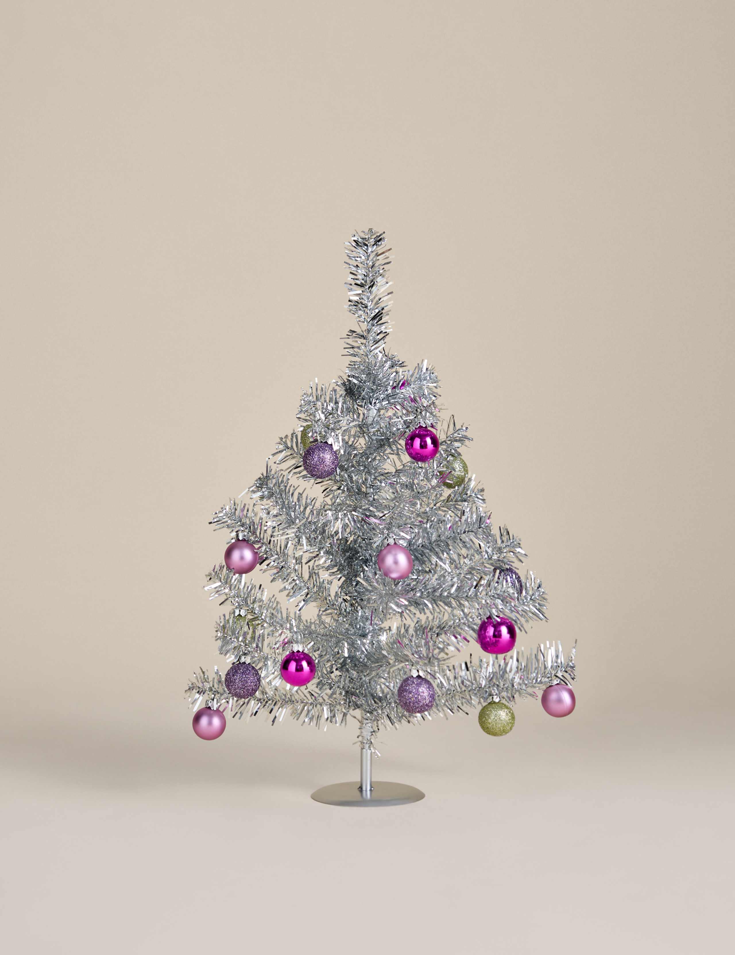 Mini Dressed Tinsel Tree