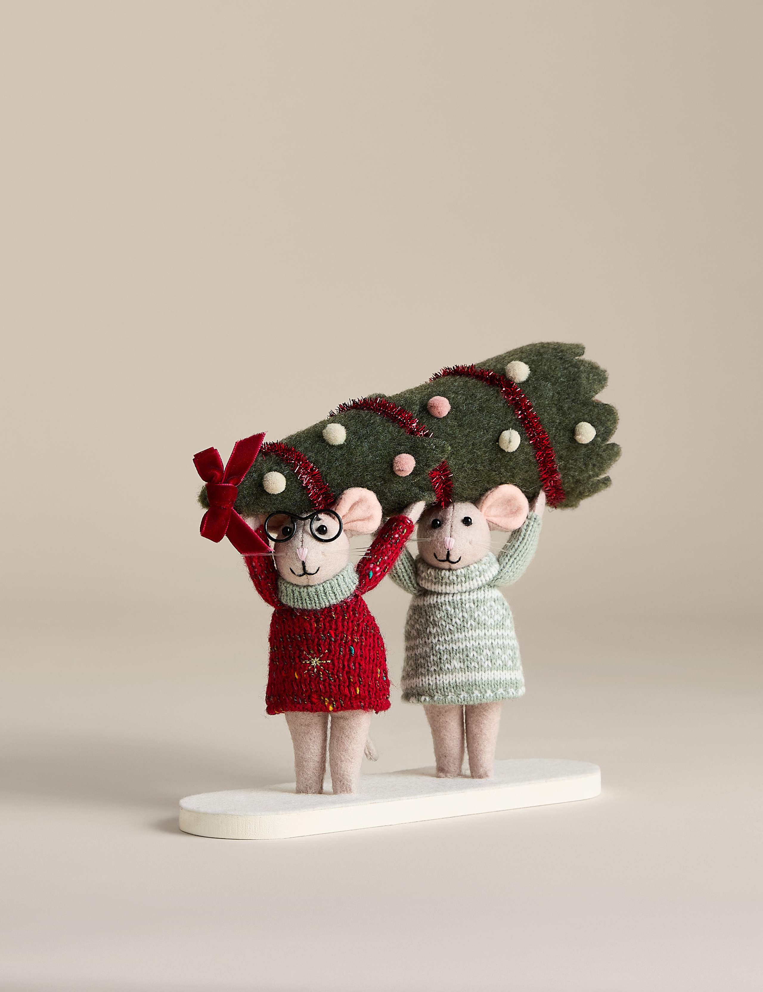 Felt Mouse and Tree Room Decoration
