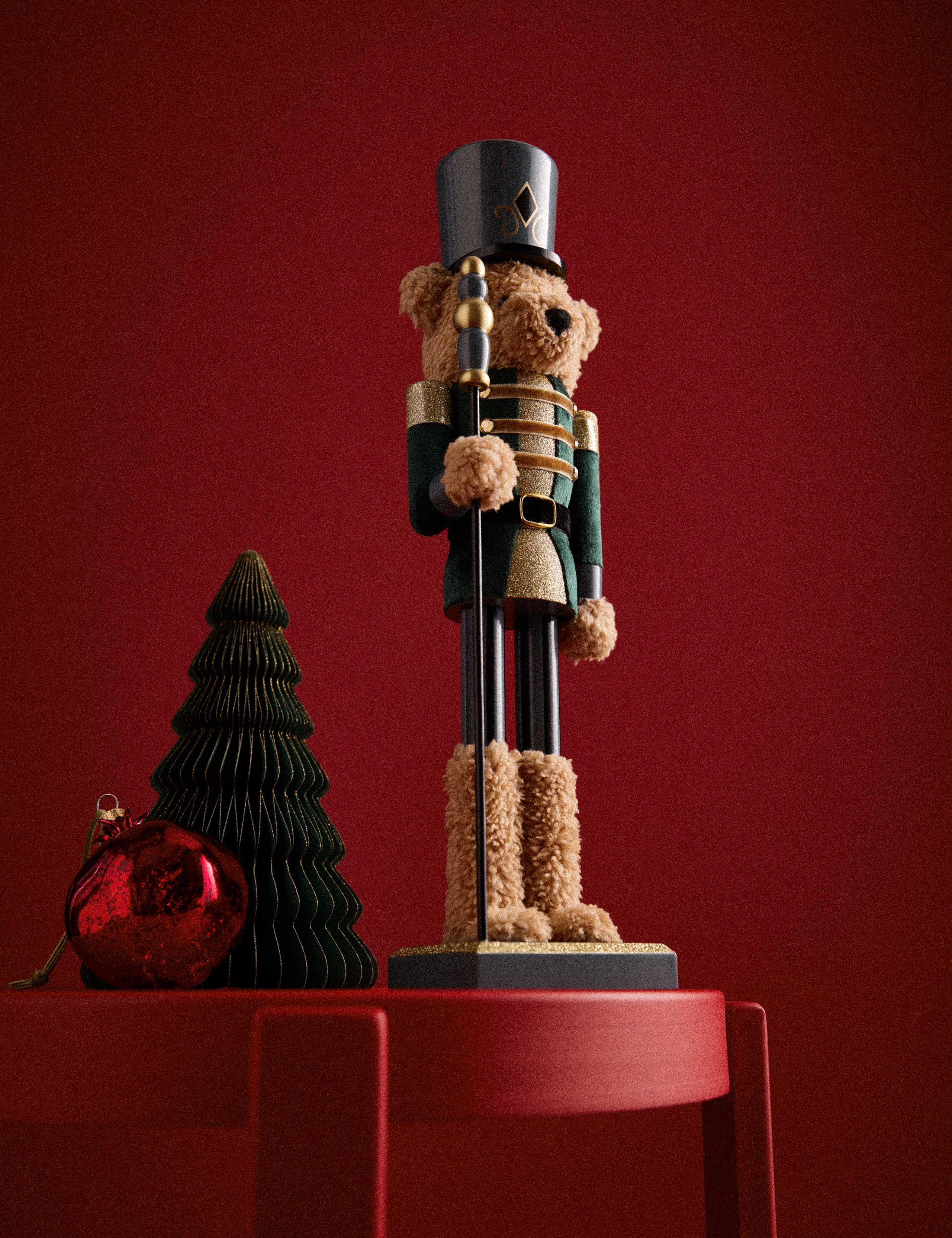 Spencer Bear™ Santa Nutcracker