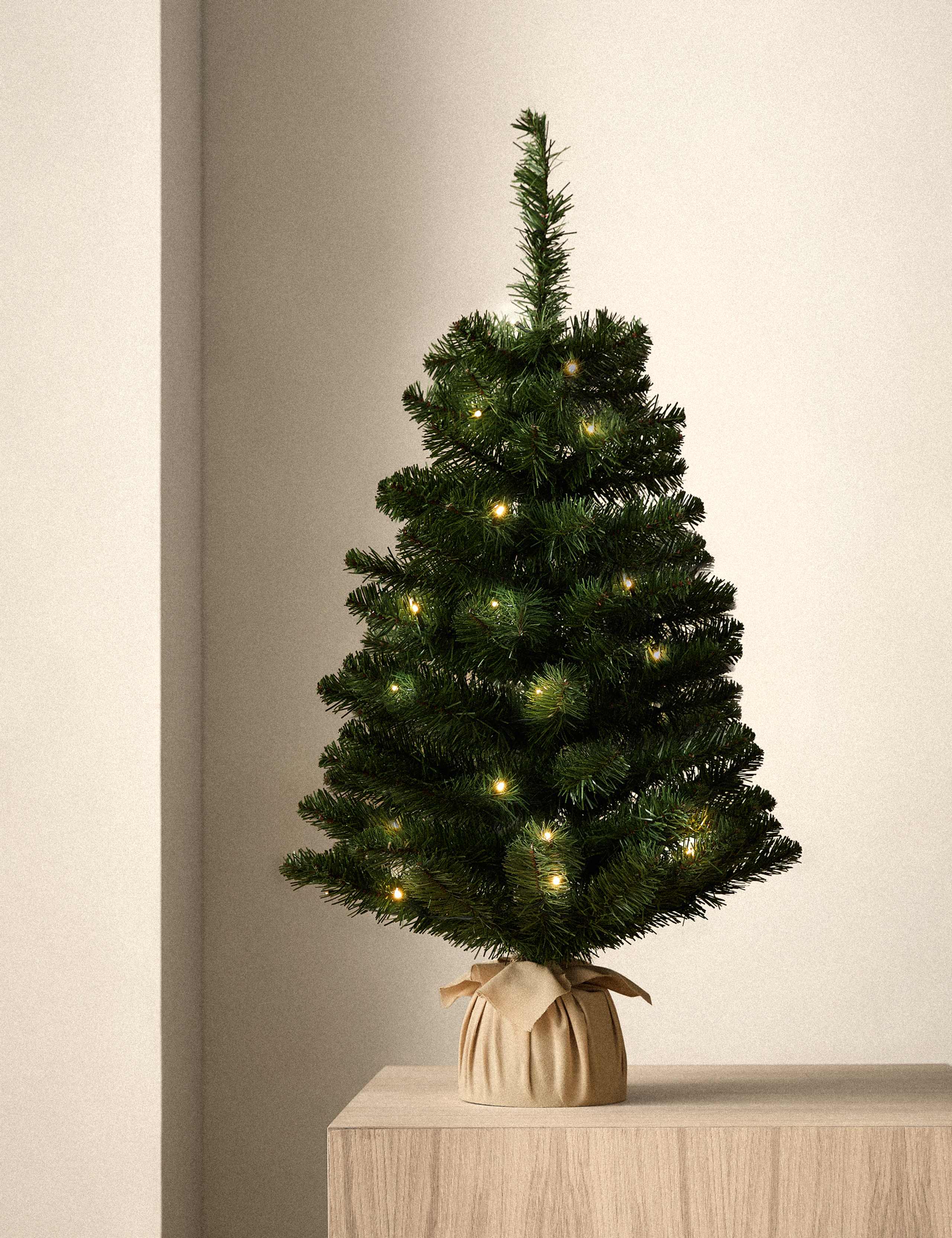 3ft Pre-Lit Spruce Christmas Tree