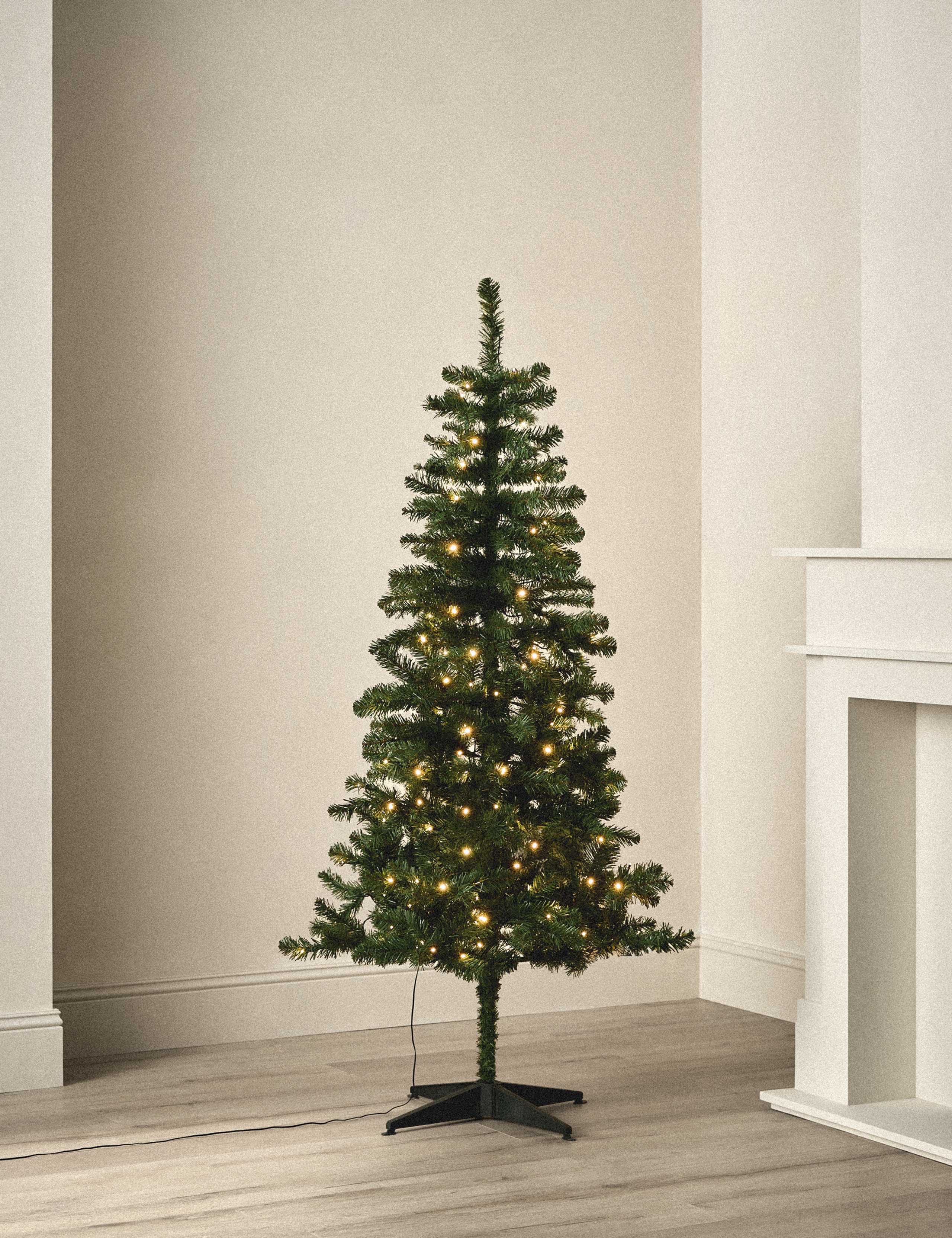 6ft Pre-Lit Spruce Christmas Tree
