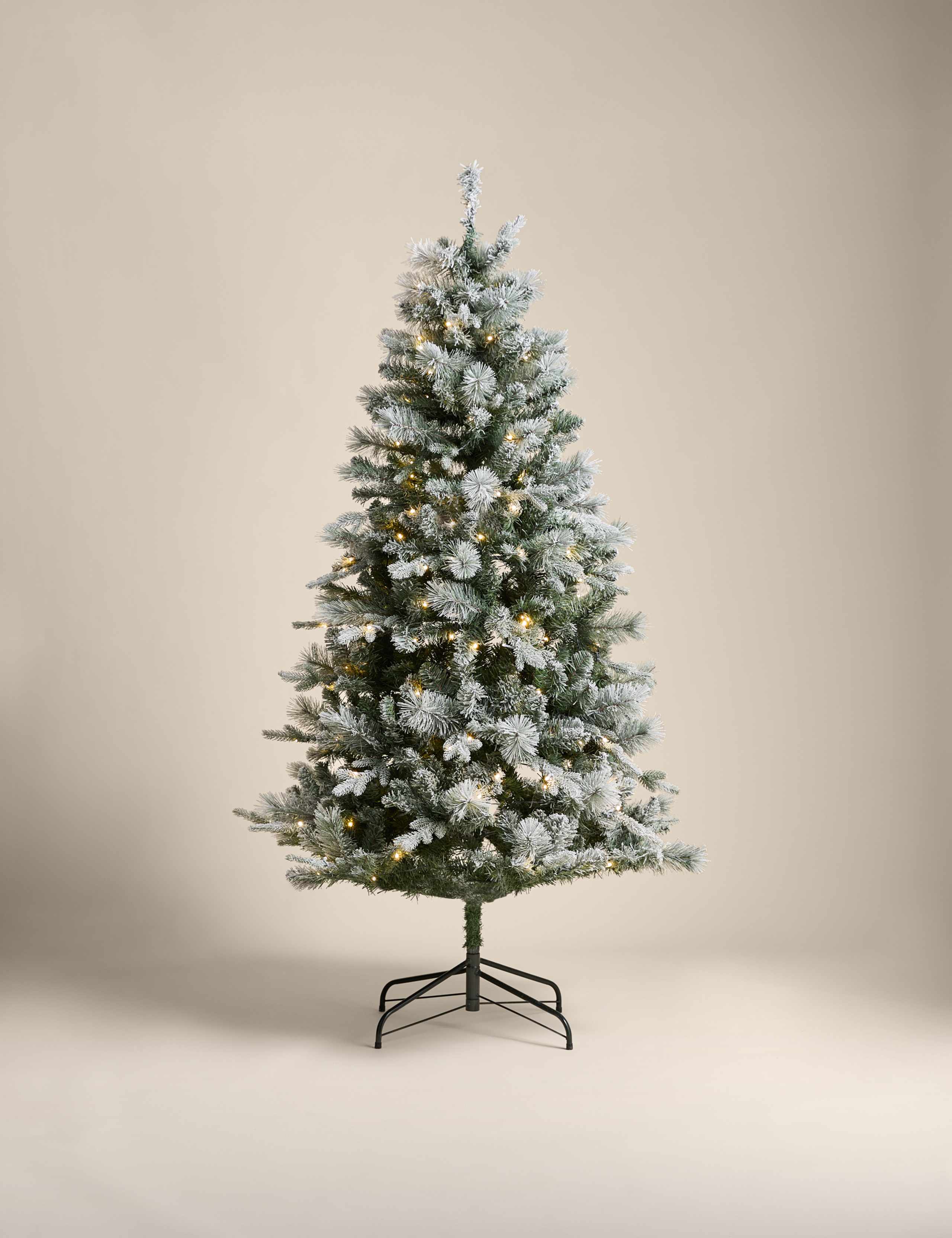 6ft Pre-Lit Snowy Monterey and Scots Pine Christmas Tree