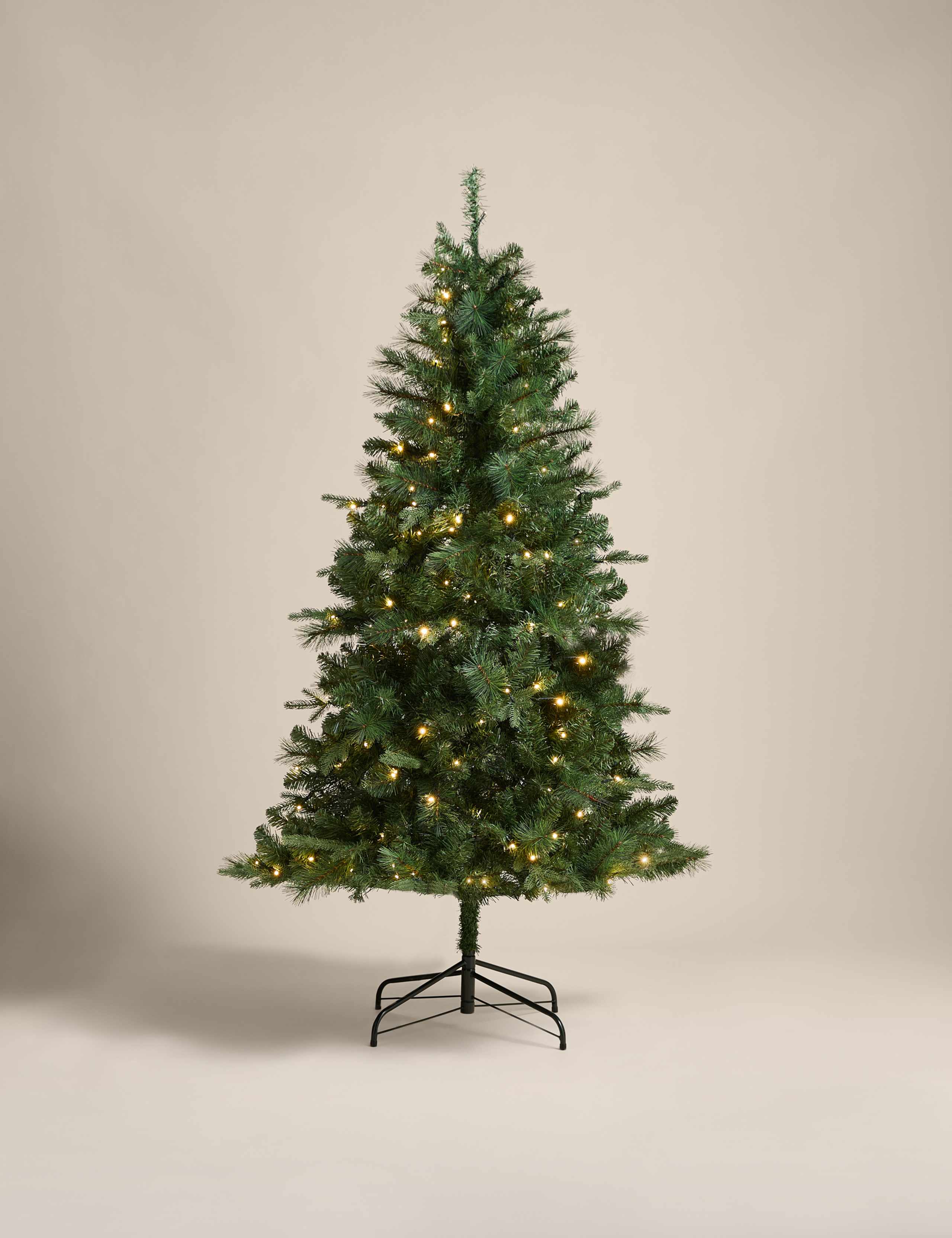 6ft Lit Monterey and Scots Pine Christmas Tree