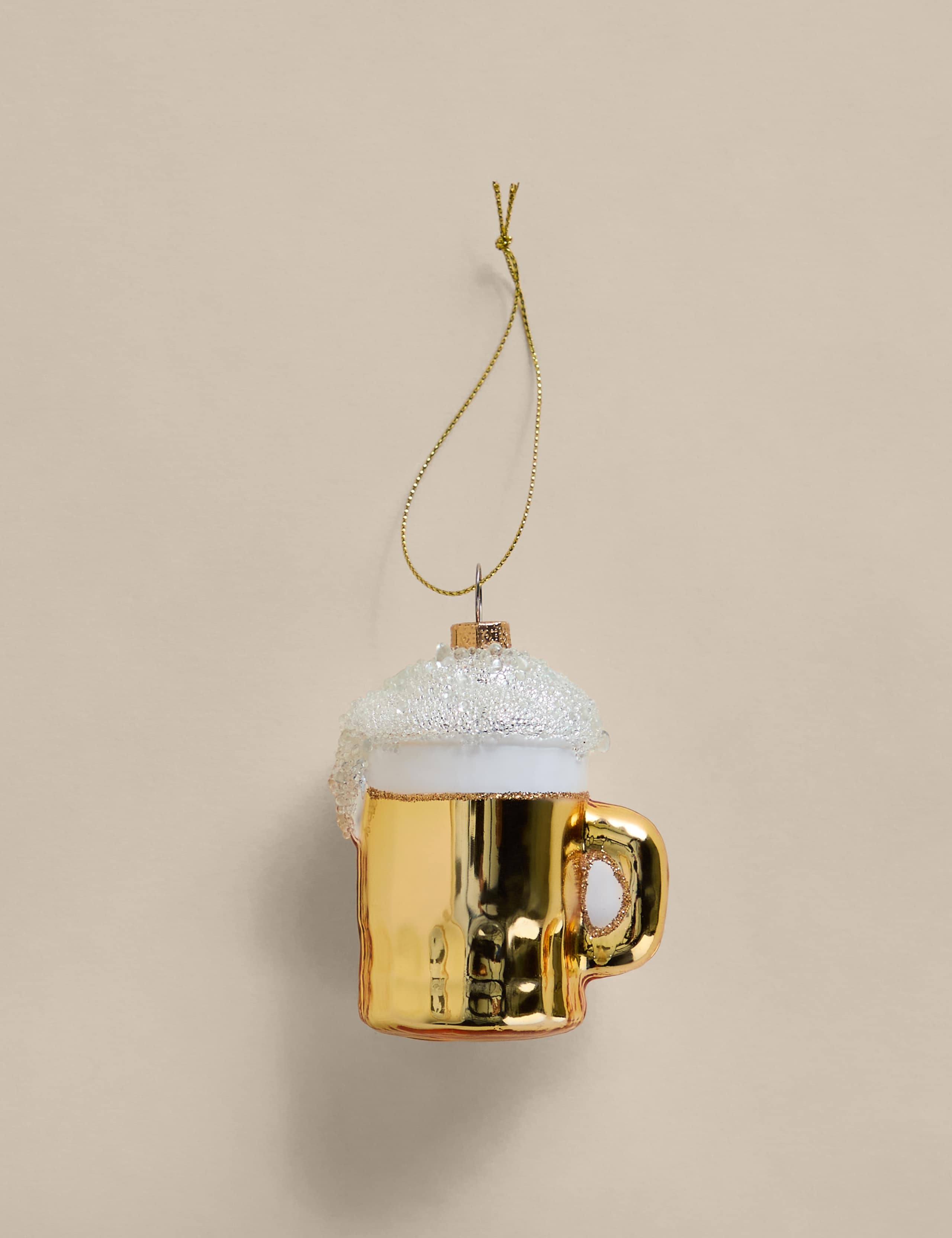 Glass Hanging Beer Decoration