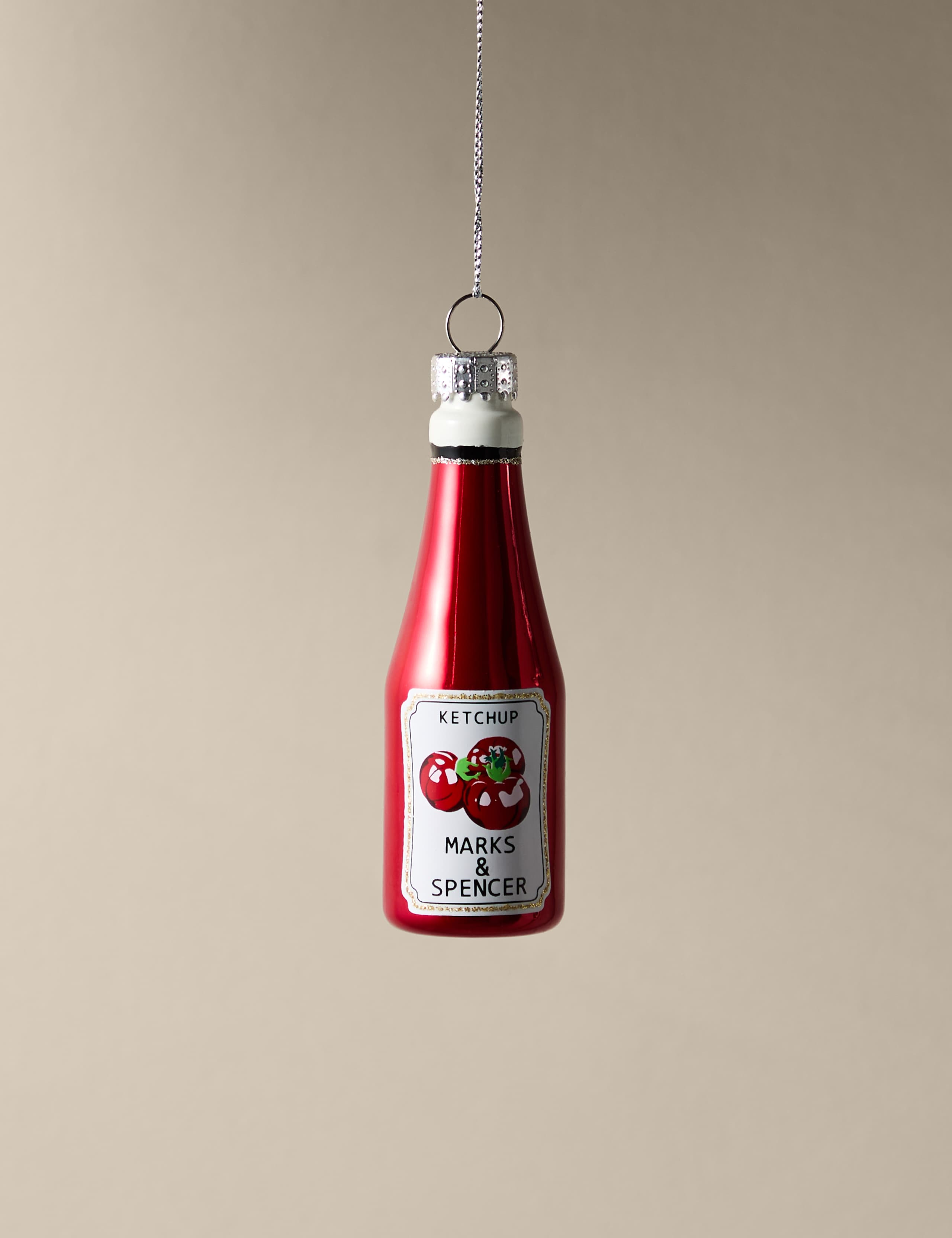 Glass Hanging Tomato Ketchup Decoration
