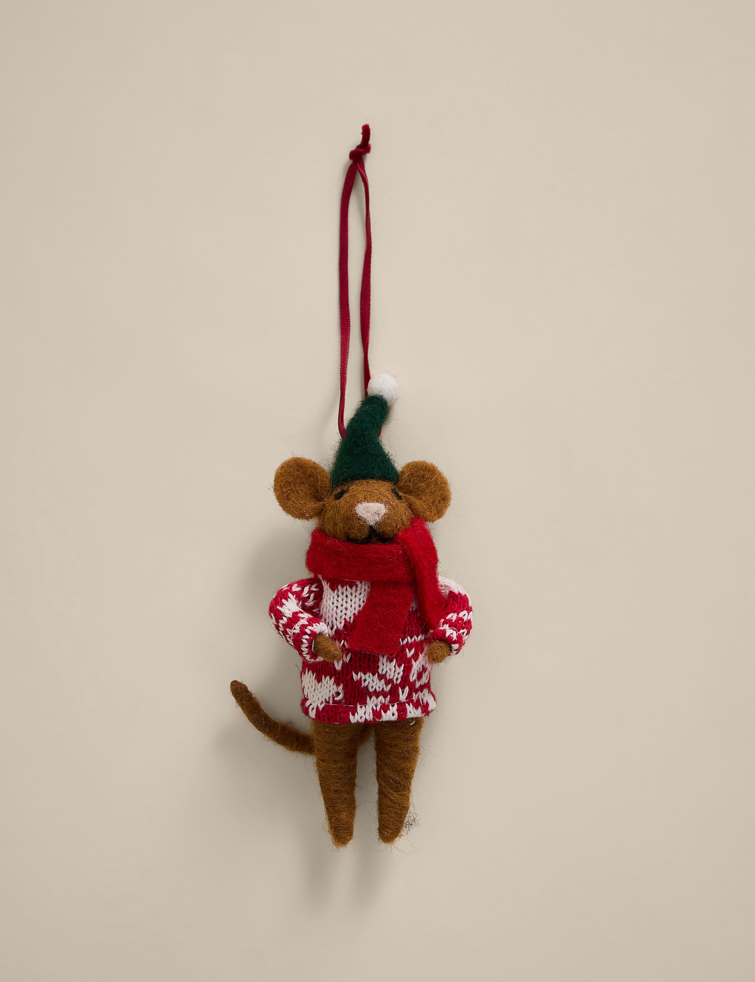 Felt Hanging Mouse Decoration