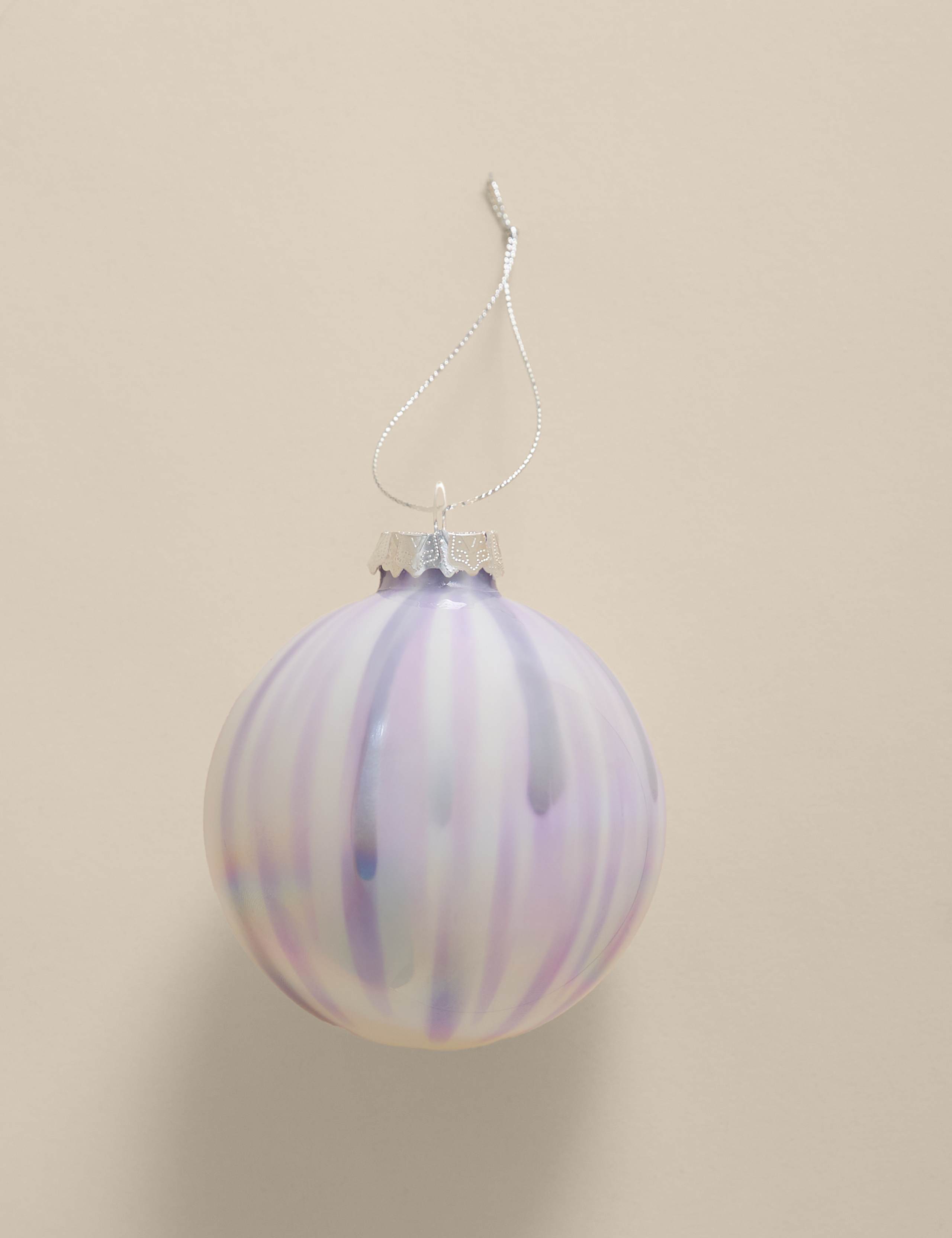 Iridescent Glass Marble Bauble
