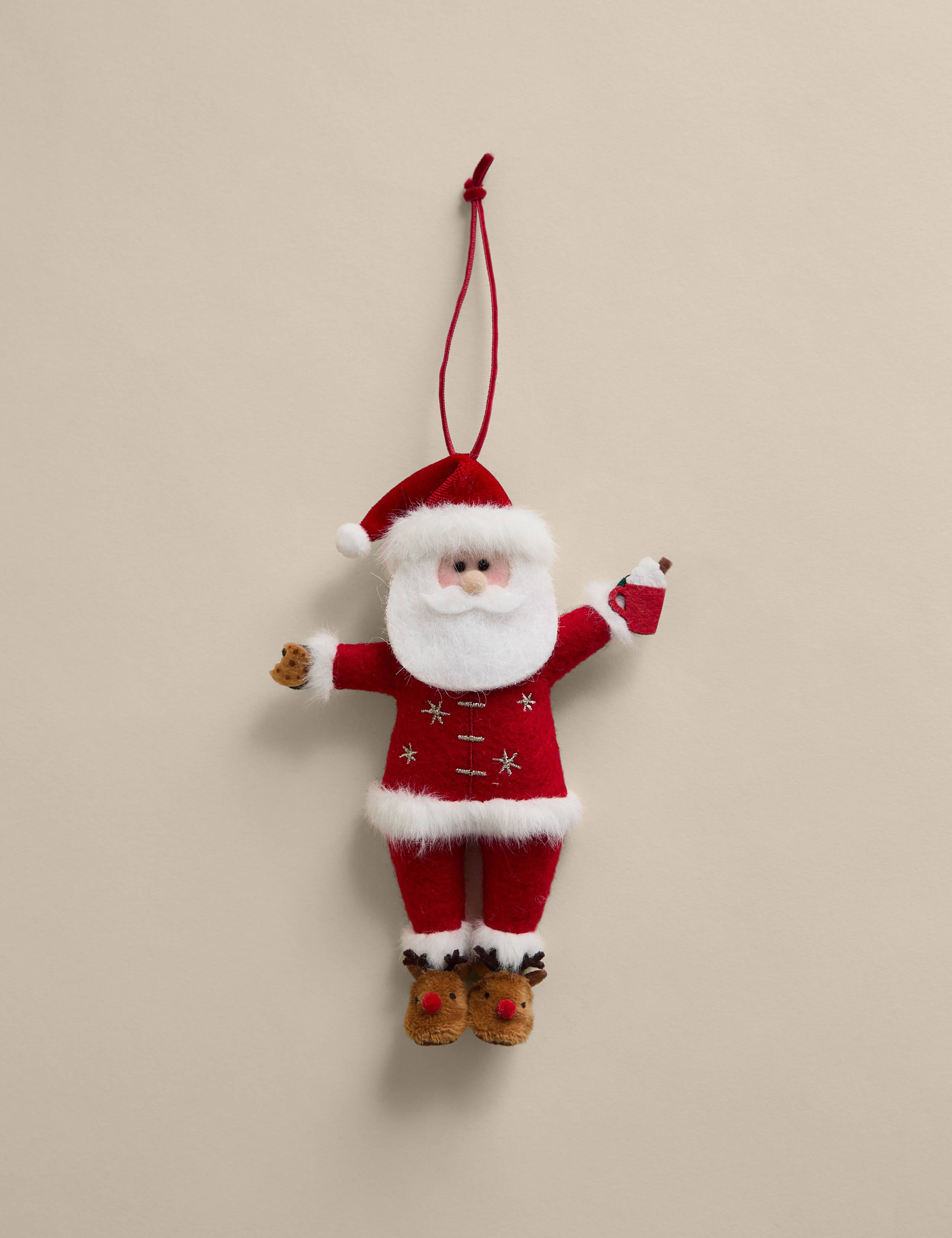 Felt Hanging Father Christmas Decoration