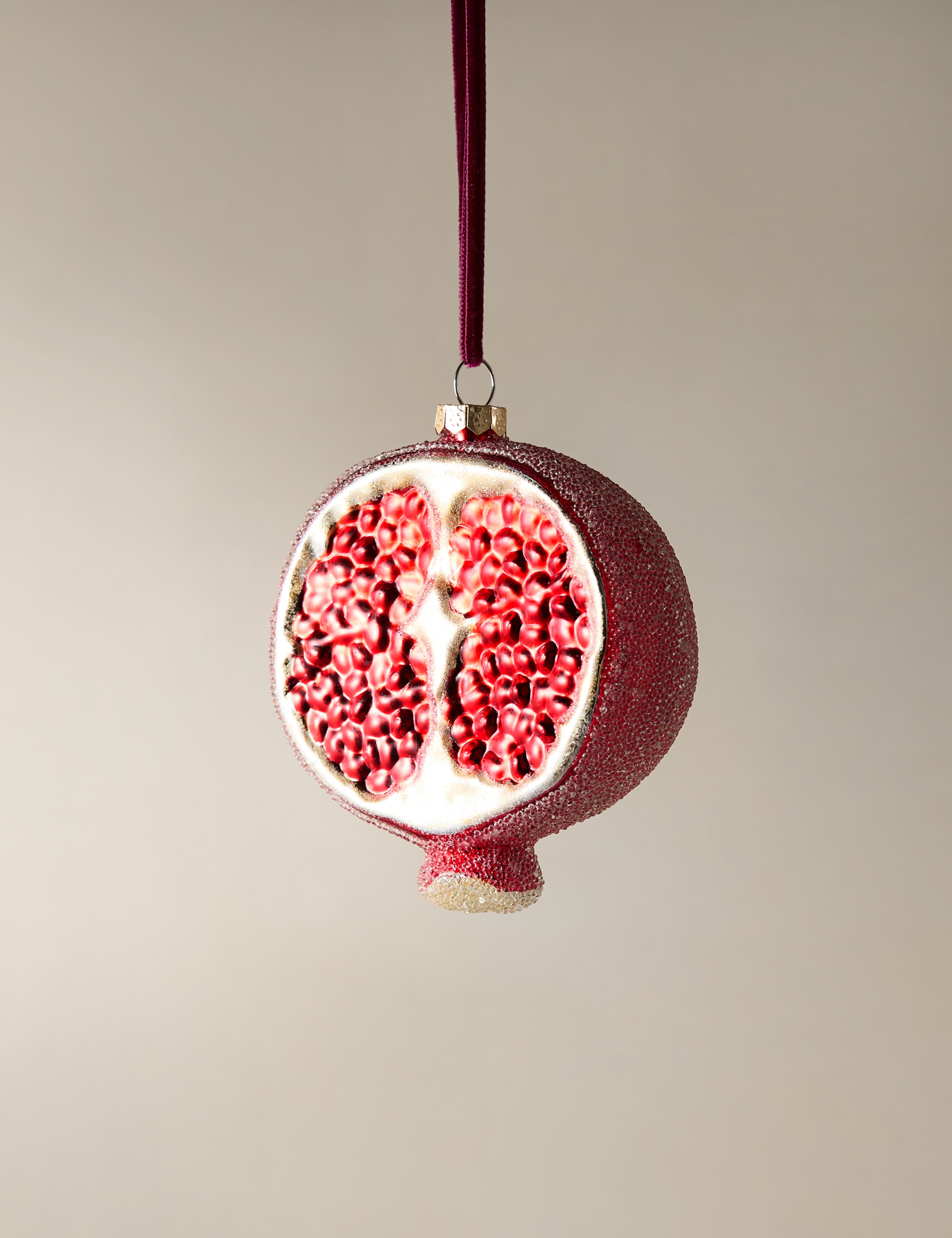 Glass Hanging Pomegranate Decoration