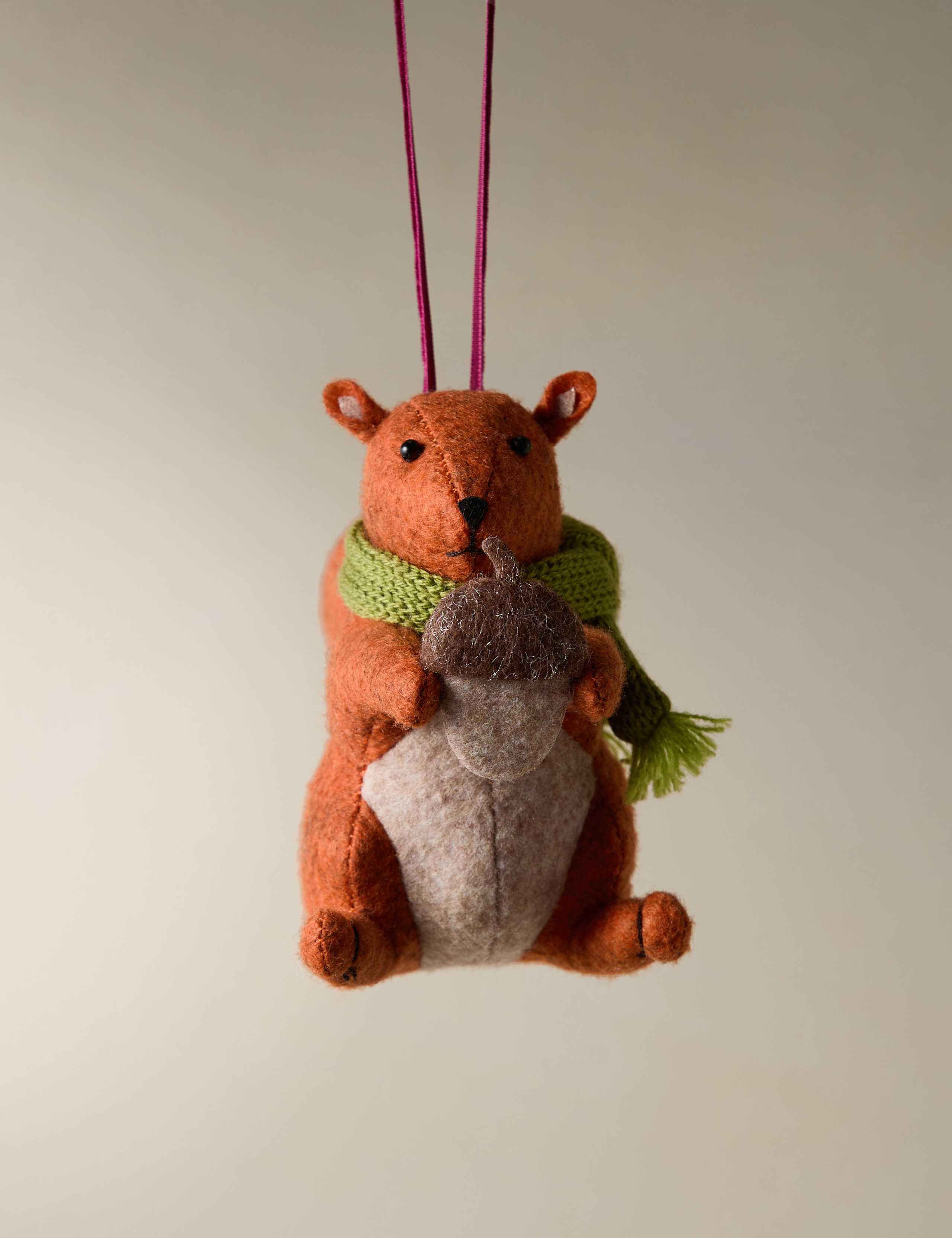Felt Hanging Squirrel Decoration