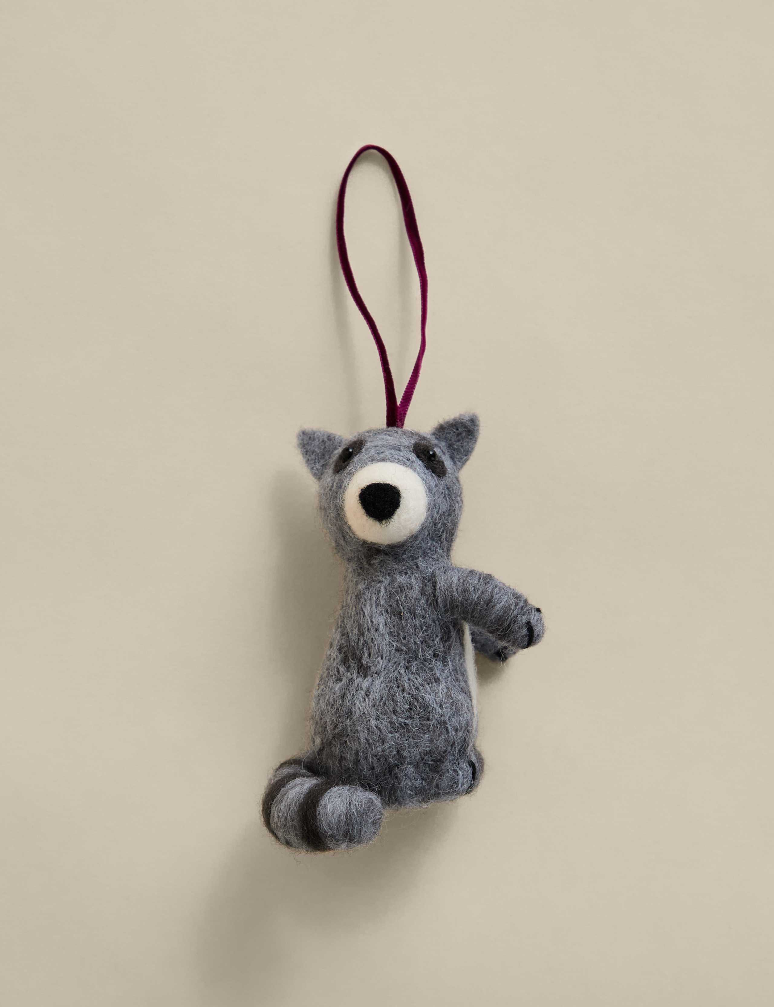 Felt Hanging Racoon Decoration