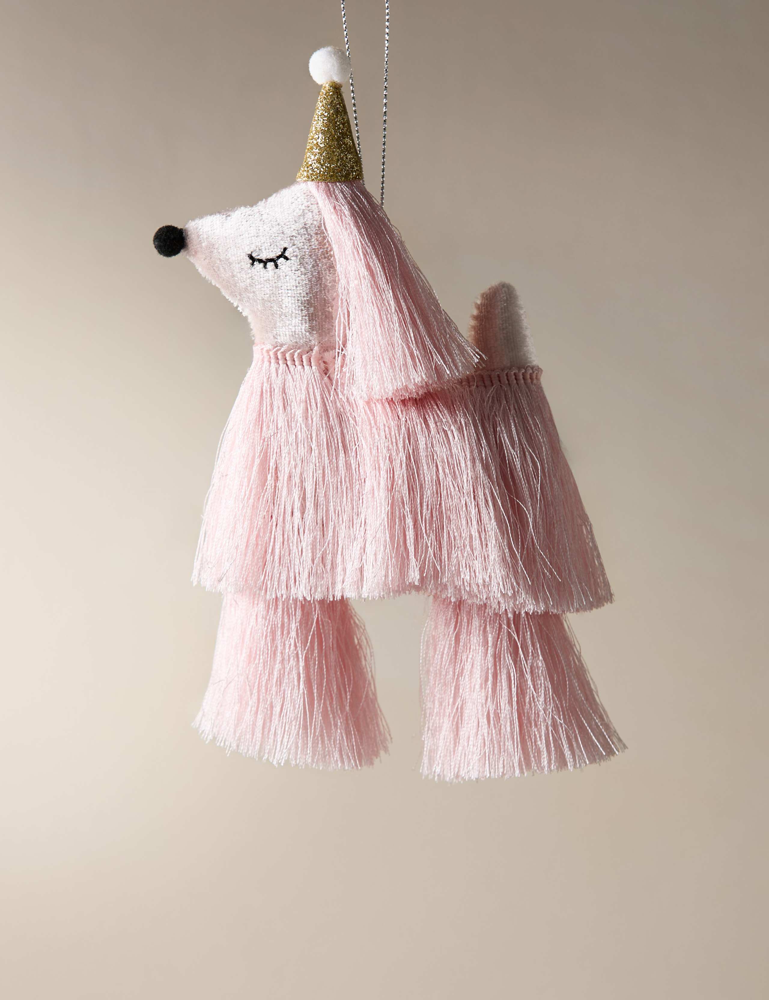 Hanging Tassel Afghan Hound Decoration