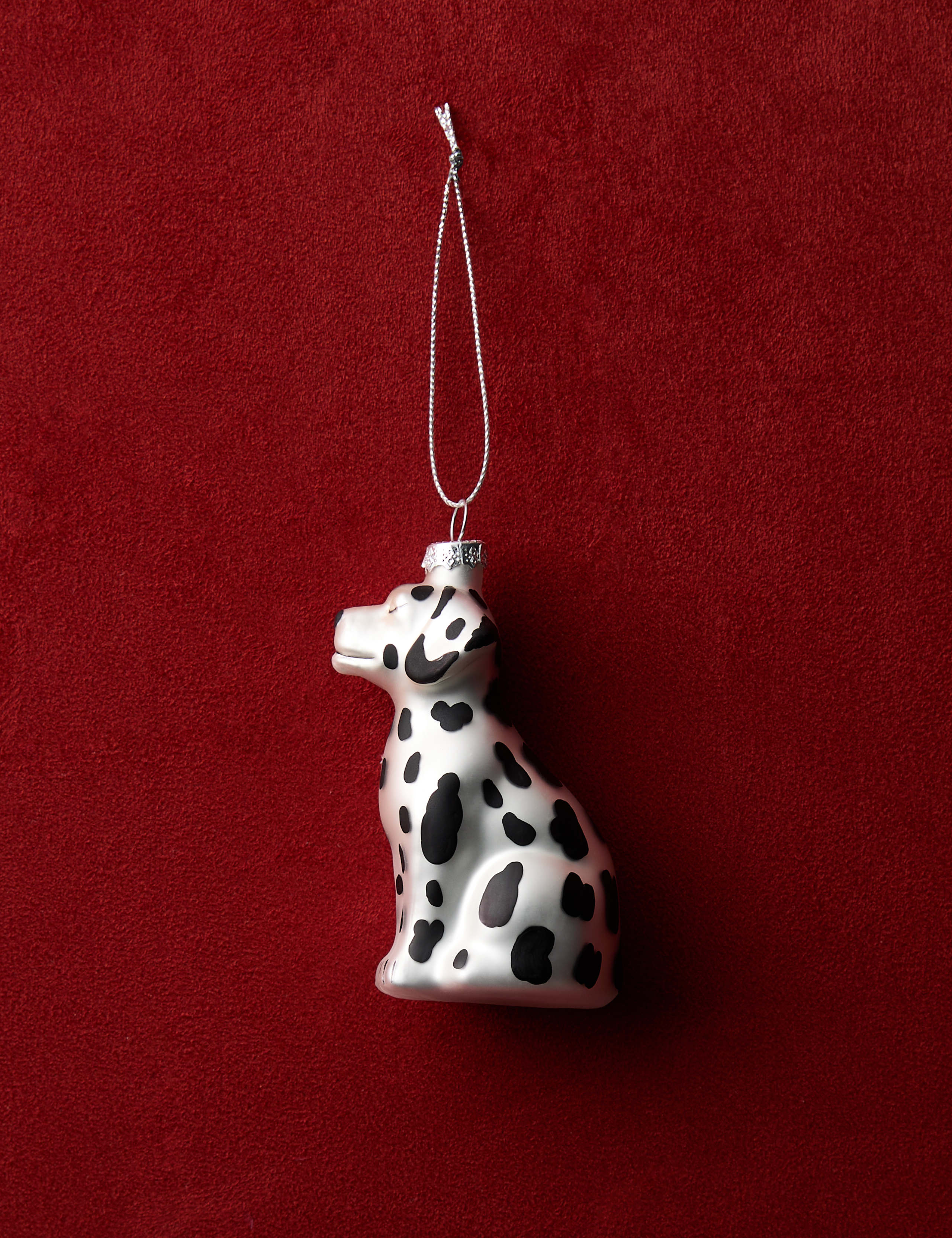 Dalmatian Glass Hanging Decoration