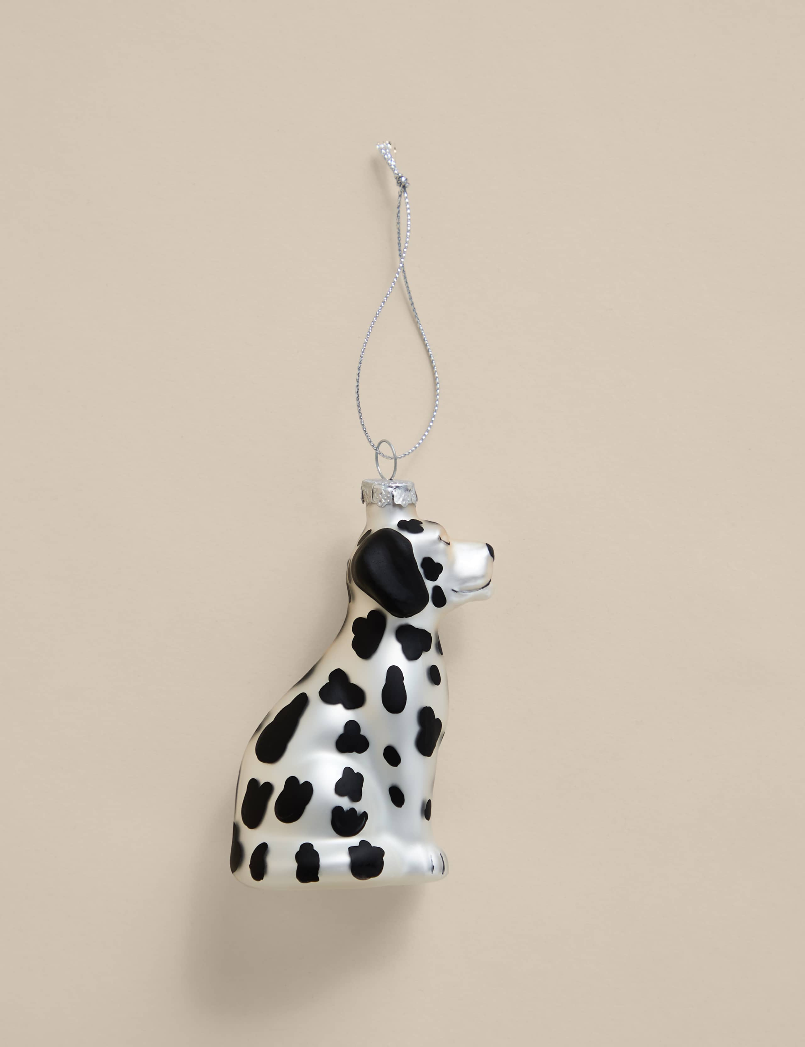 Dalmatian Glass Hanging Decoration