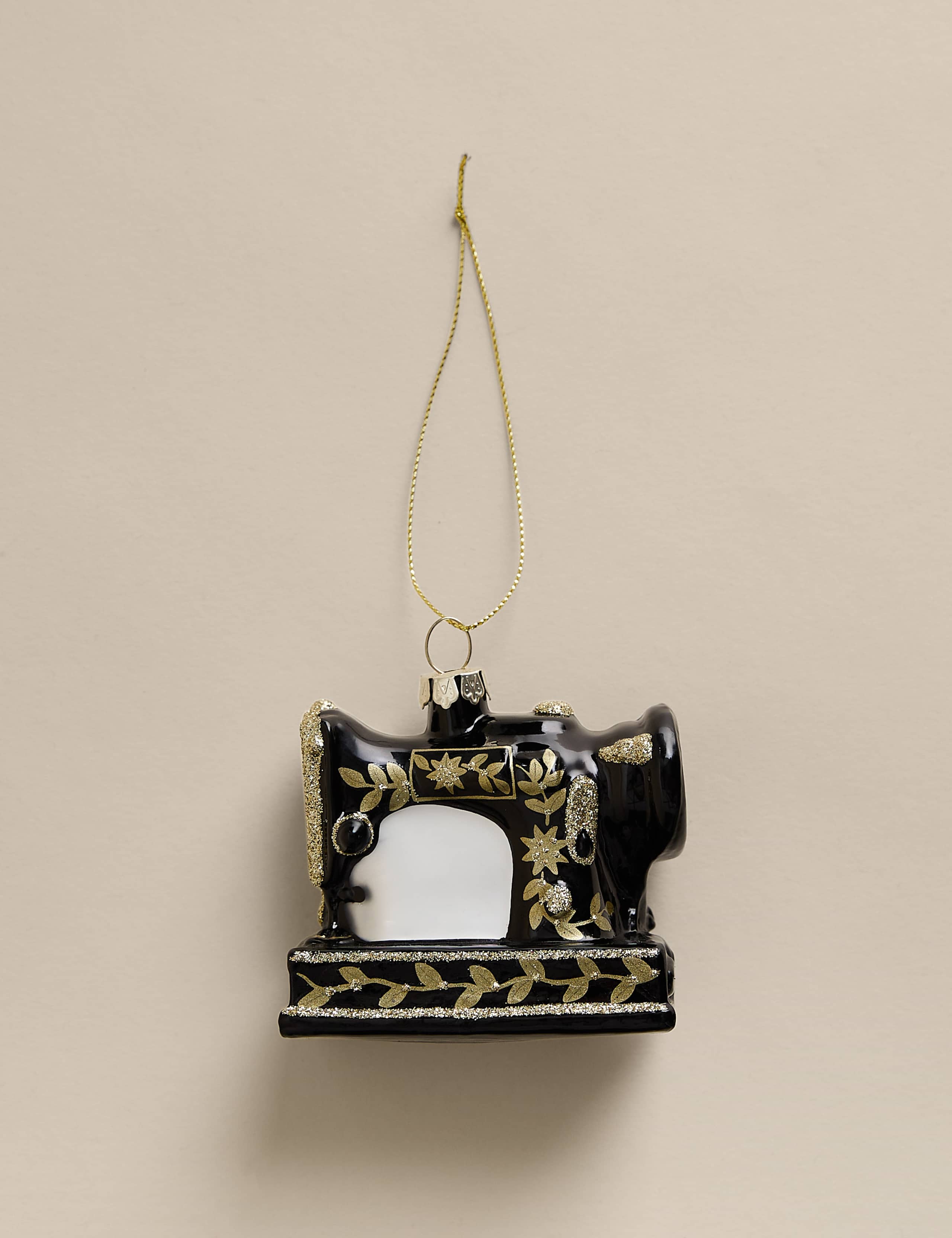 Glass Hanging Sewing Machine Decoration