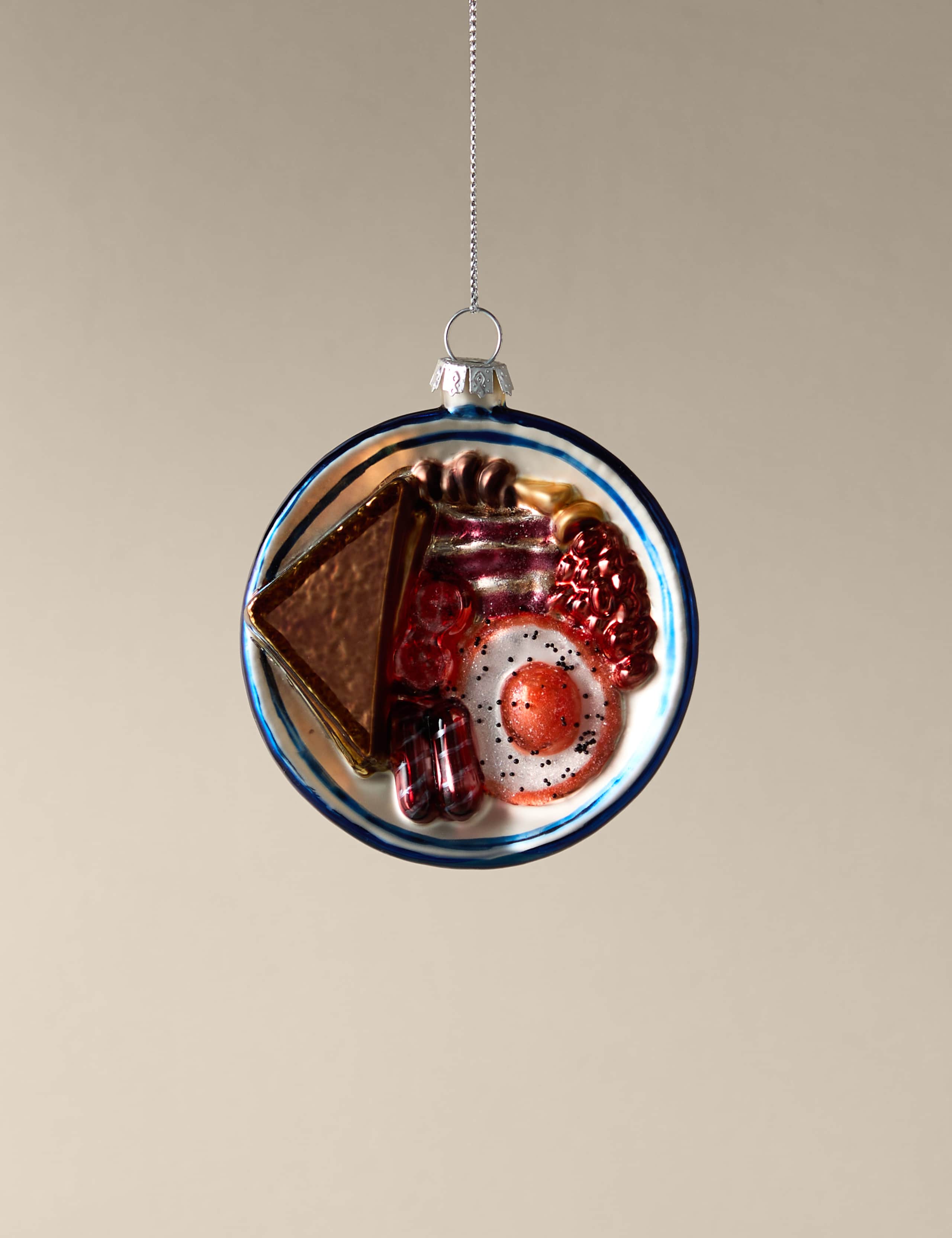 Fry Up Glass Hanging Decoration
