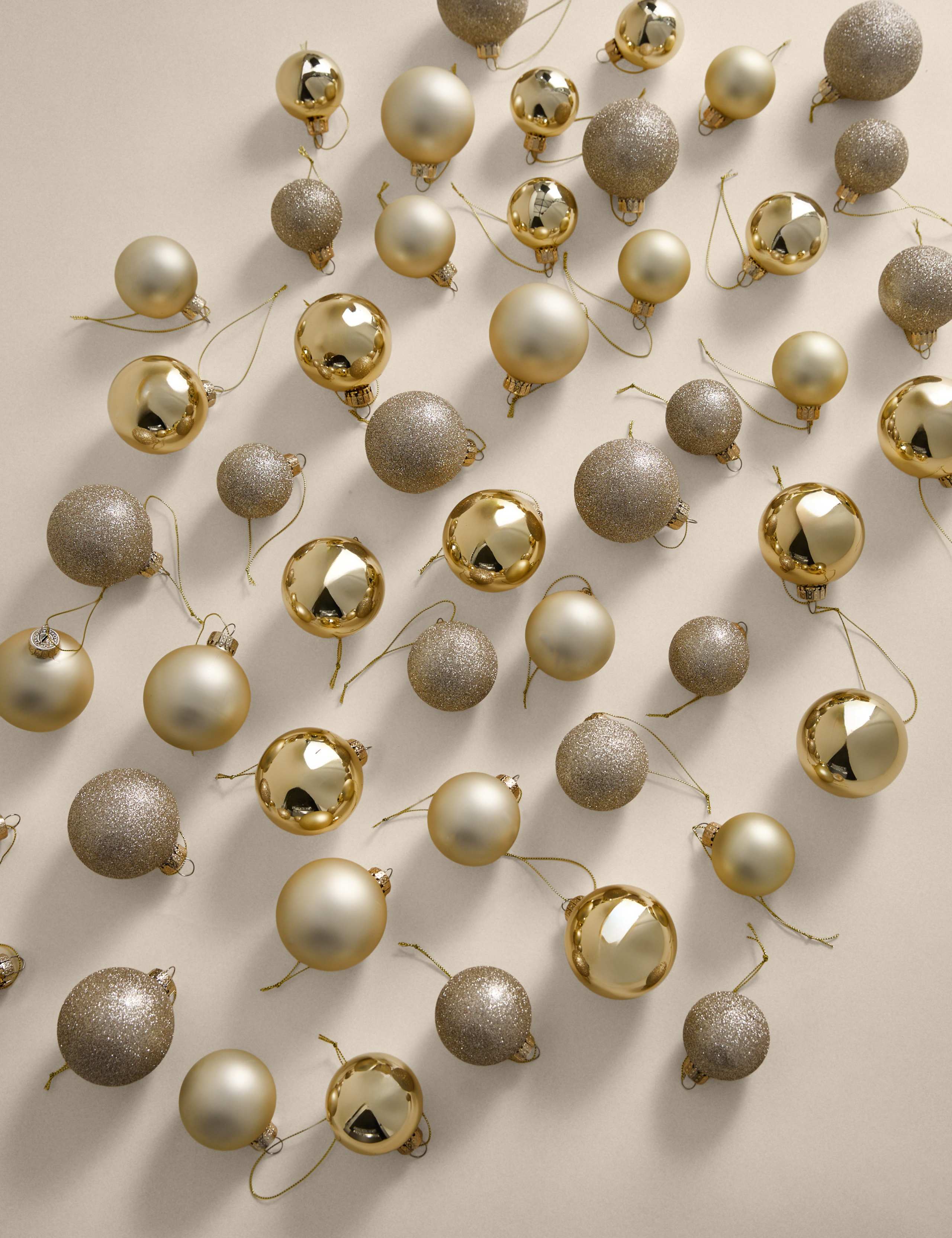 50pk Glass Baubles
