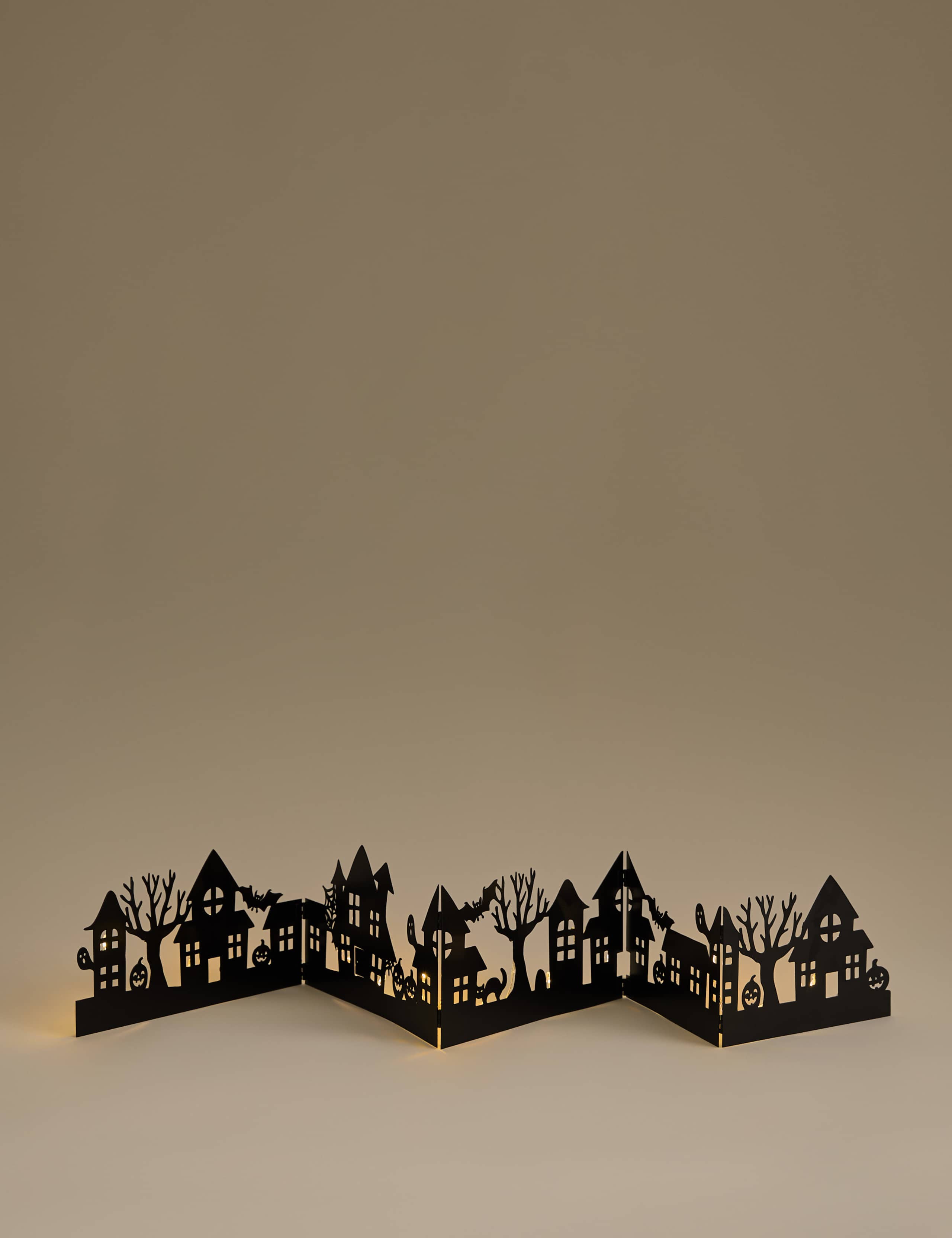 Light Up Halloween Window Scene