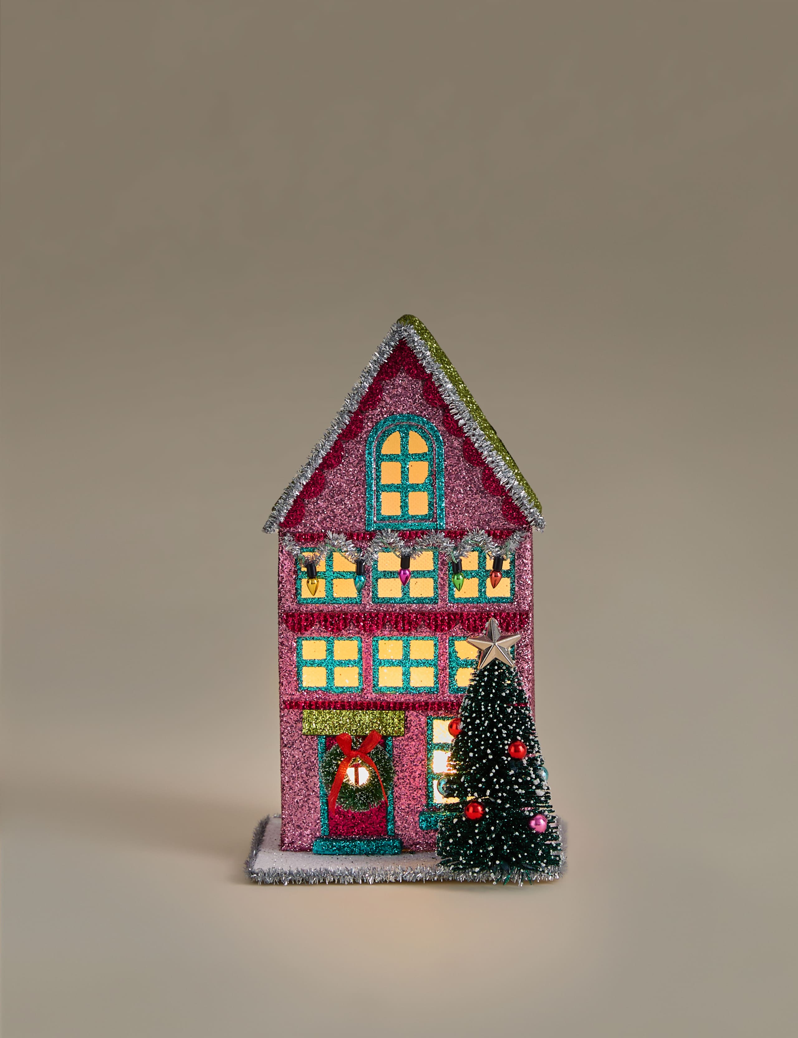 Light Up Pink Townhouse Room Decoration