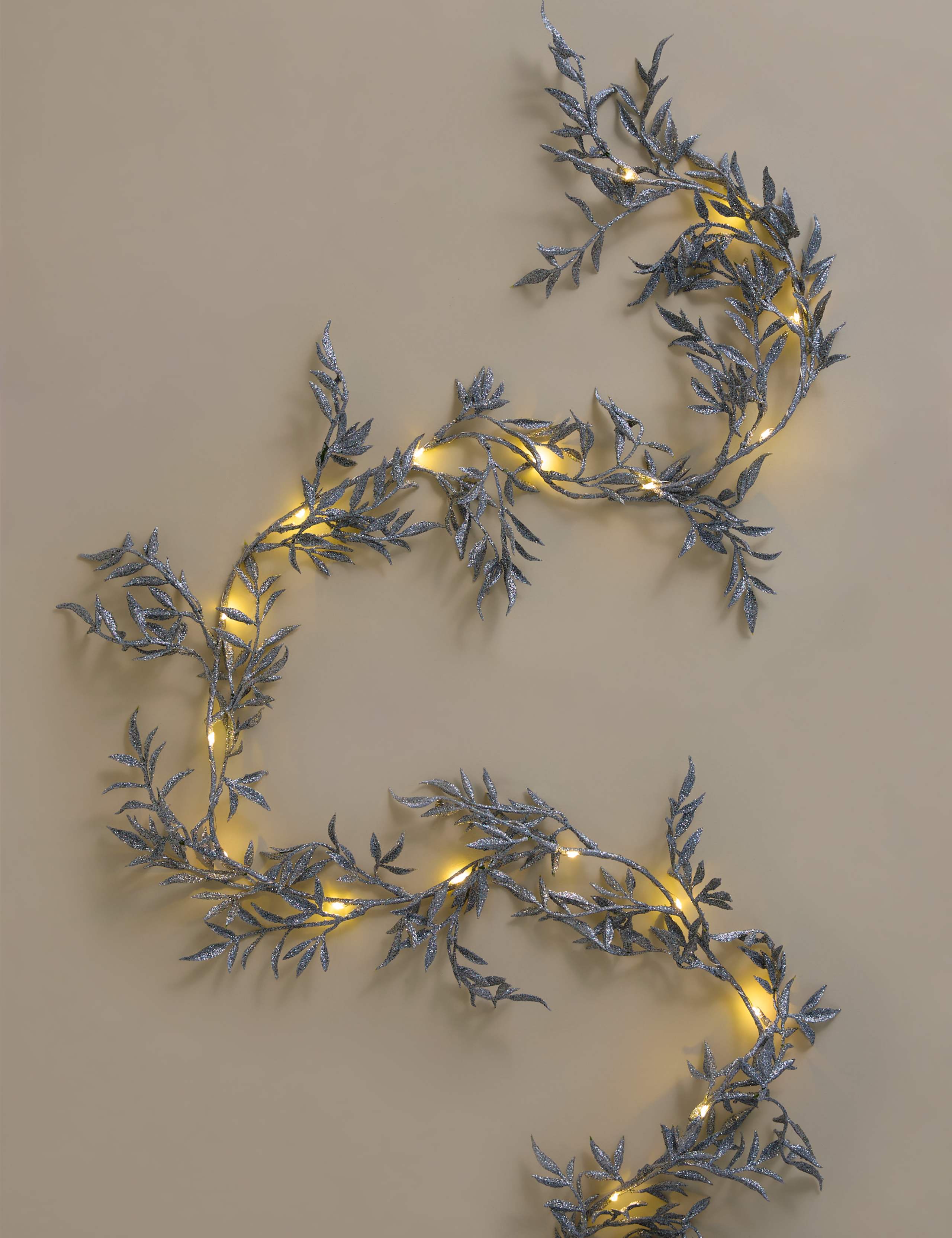 Glitter Leaf Garland